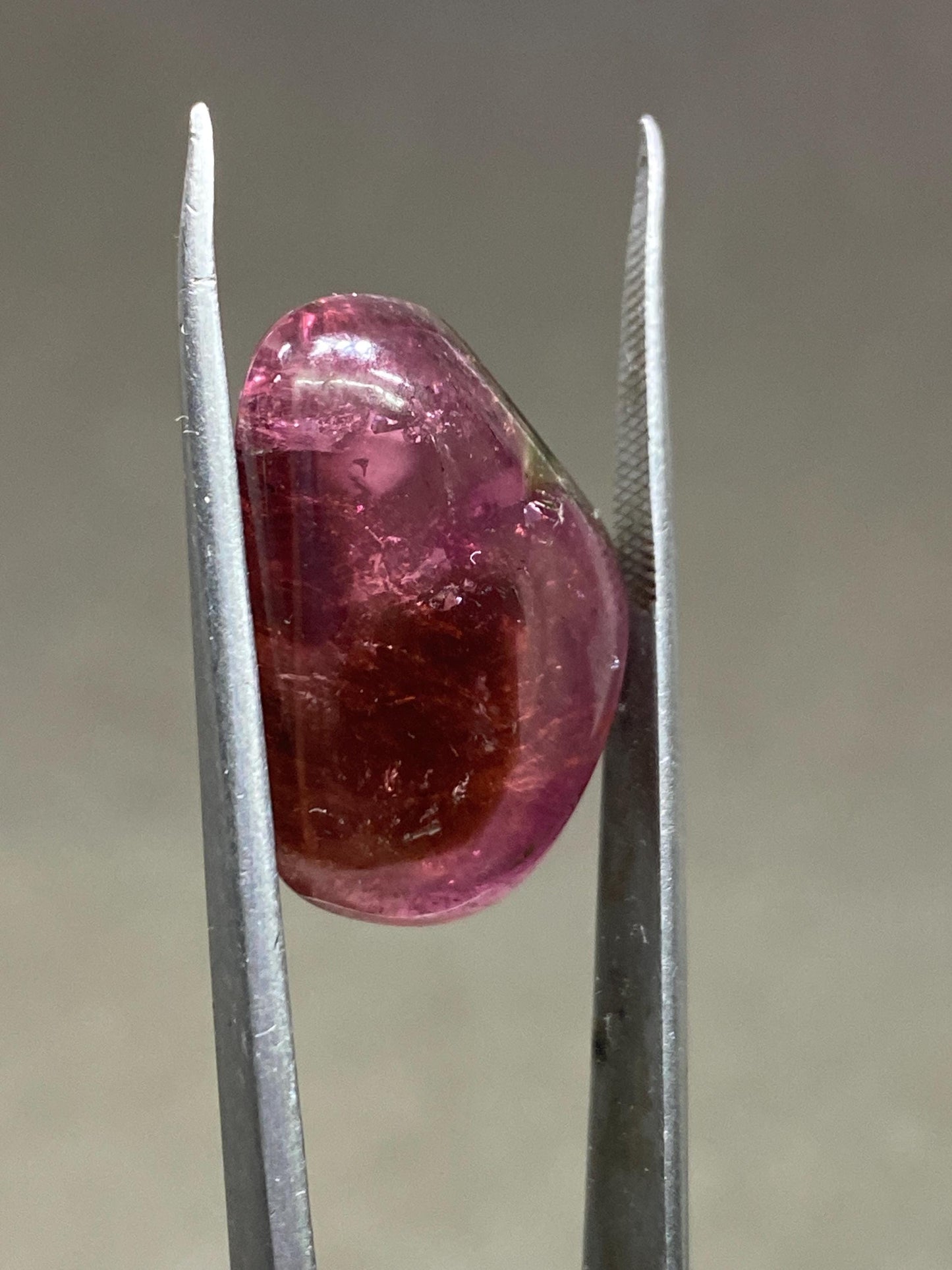 Rare pink tourmaline Watermelon nugget smooth polished lot fine quality wt 17.30 carats size 23x14.5mm natural watermelon  tourmaline