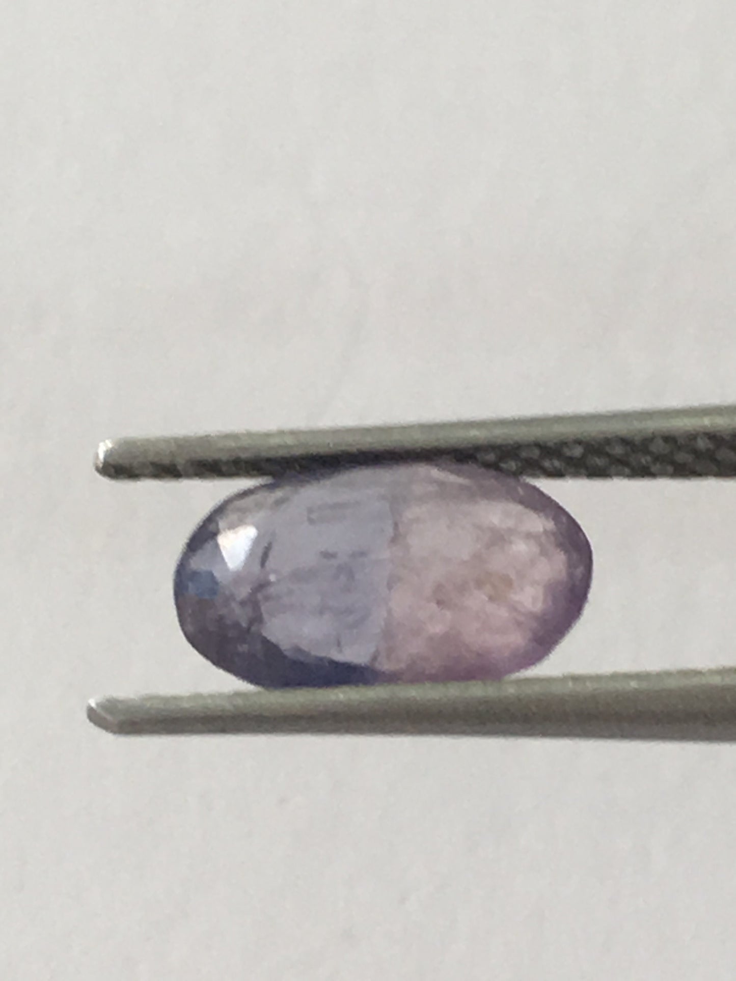 Extremely rare sapphire treasure blue meets pink bi color sapphire natural unheated untreated weight 1.05 carats size 8.4x5.2mm natural