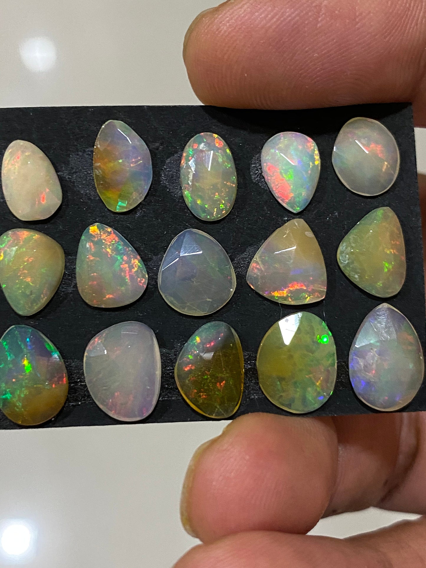 Eye catching Ethiopian opal rosecut Welo opal rosecut aaa quality wt 13.50 cts pcs 15 size rosecut opal fire natural opal rosecut