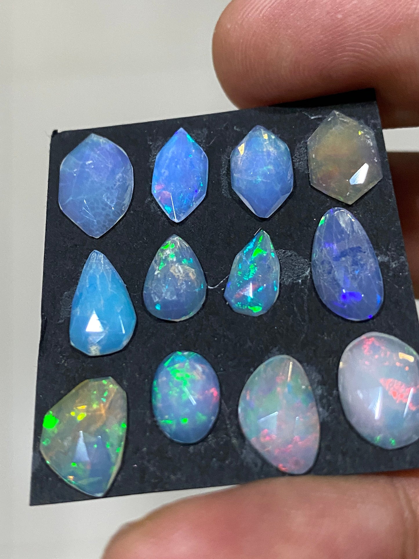 Dazzling Ethiopian opal hexagon freeform rosecut Welo opal rosecut aaa wt 9 cts pcs 12 size rosecut fire opal geometric  rosecut