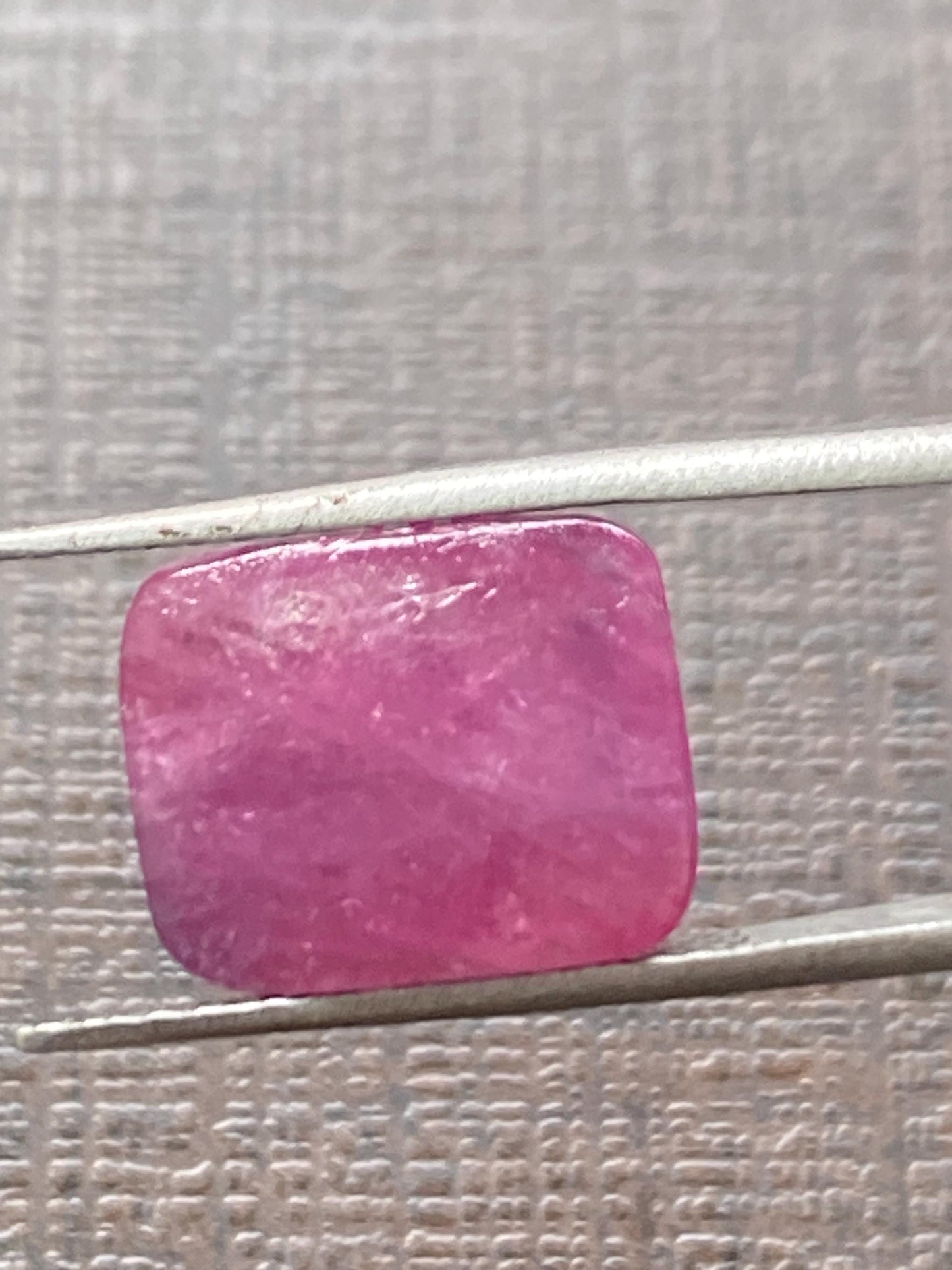 Aweome rare pink sapphire sugar loaf cabochons  weight  cts size pink sapphire   sugar loaf cabcohon