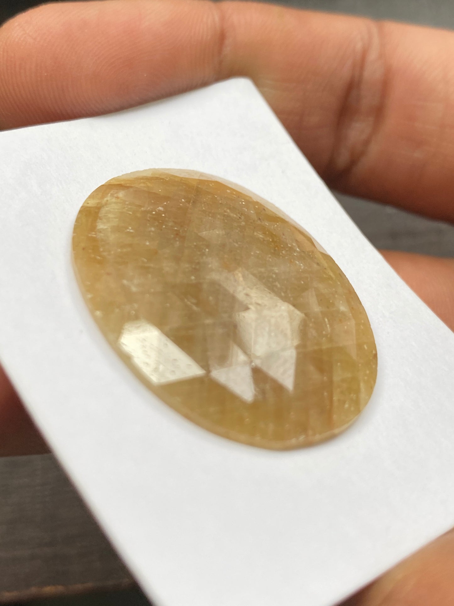 Amazing never seen rare big size oval natural yellow sapphire rosecut wt 41.50 carats size 34x26mm unheated untreated sapphire rosecut