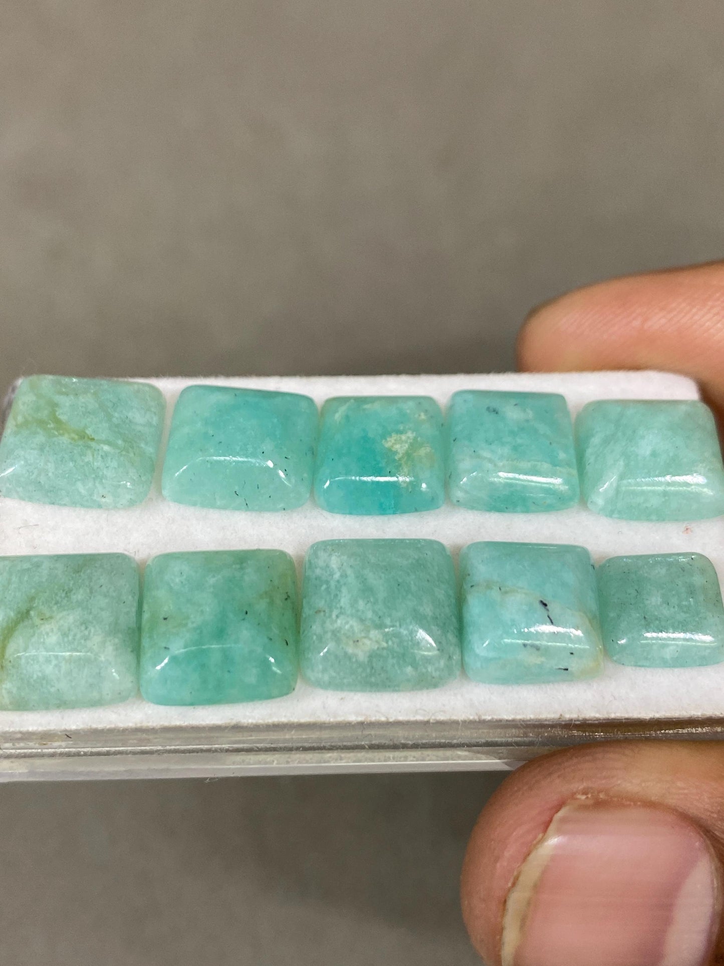 Aweome rare amazonite sugar loaf cabochons  weight 35 cts pcs 10 size 8mm-11mm amazonite  sugarloaf cabcohon