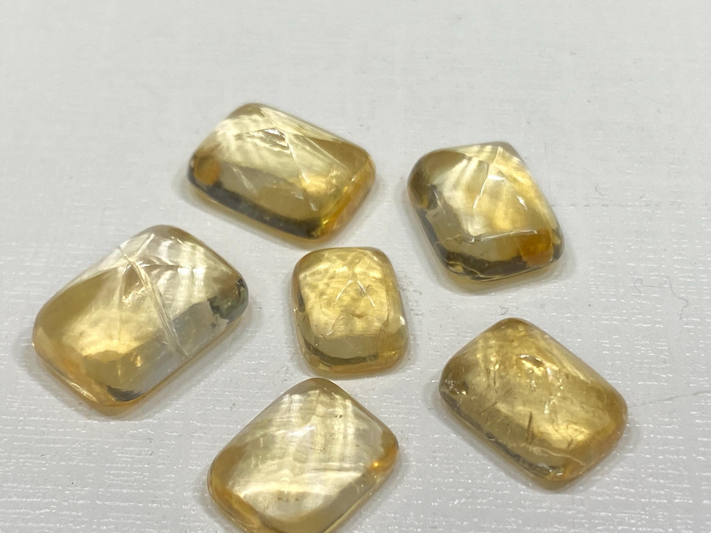 Stunning natural citrine sugar loaf cabochons wholesale lot wt 40.50 cts pcs 6 size 11x8-15x11mm citrine sugarloaf cabochons