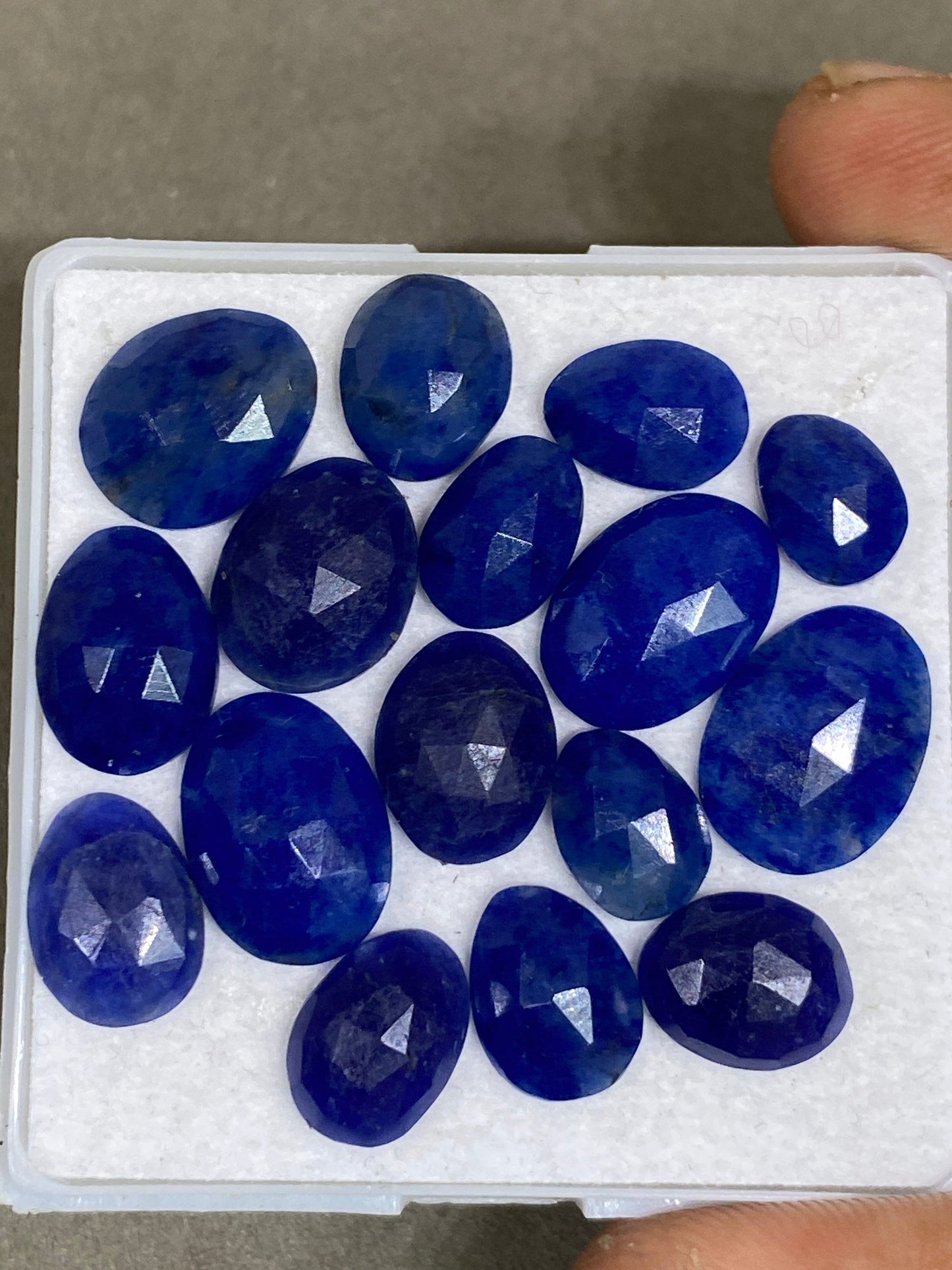 Very beautiful Sodalite rosecut mix shapes wt pcs 16 natural Sodalite beautiful color Rare Sodalite rosecut