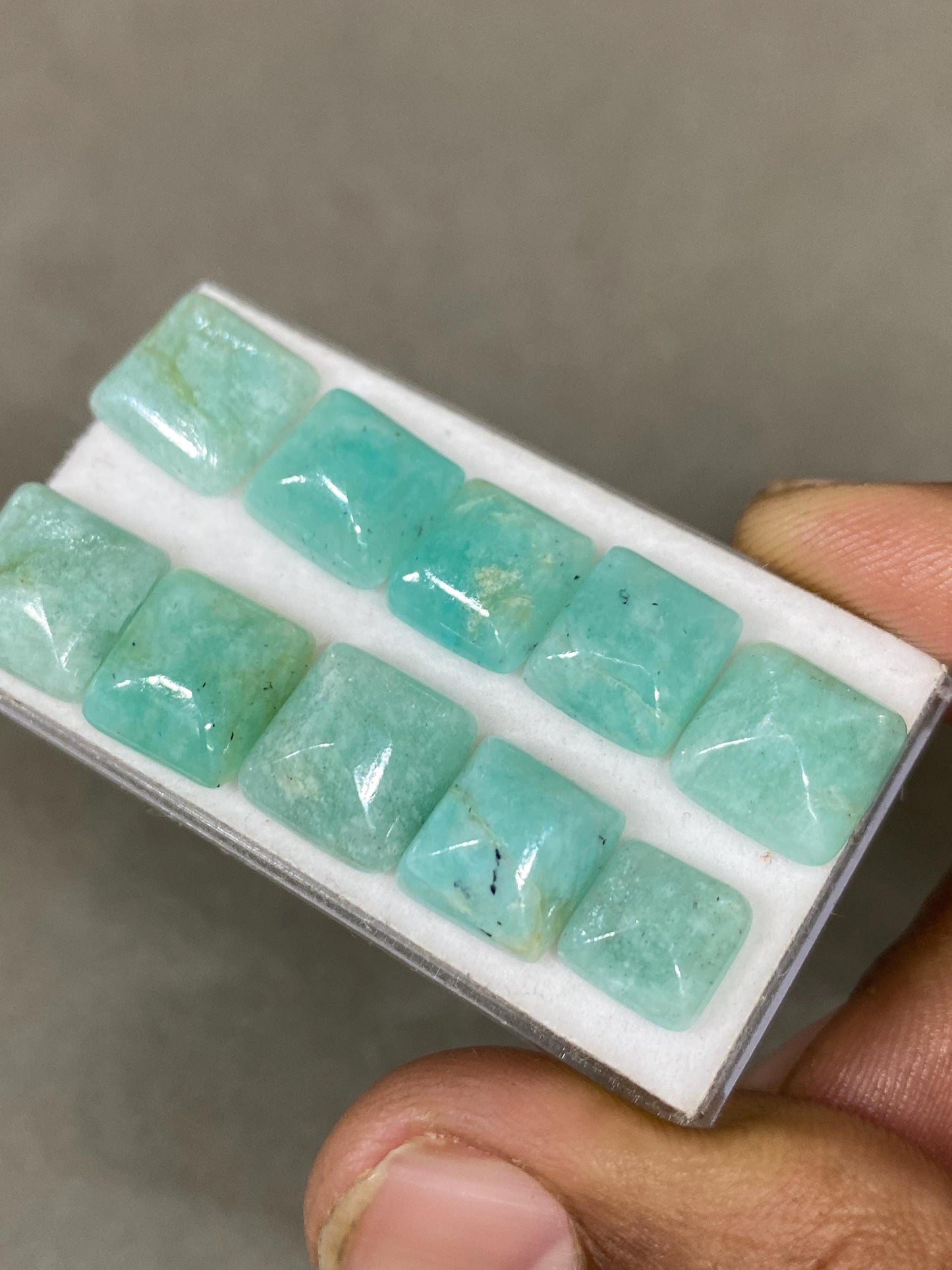 Aweome rare amazonite sugar loaf cabochons  weight 35 cts pcs 10 size 8mm-11mm amazonite  sugarloaf cabcohon