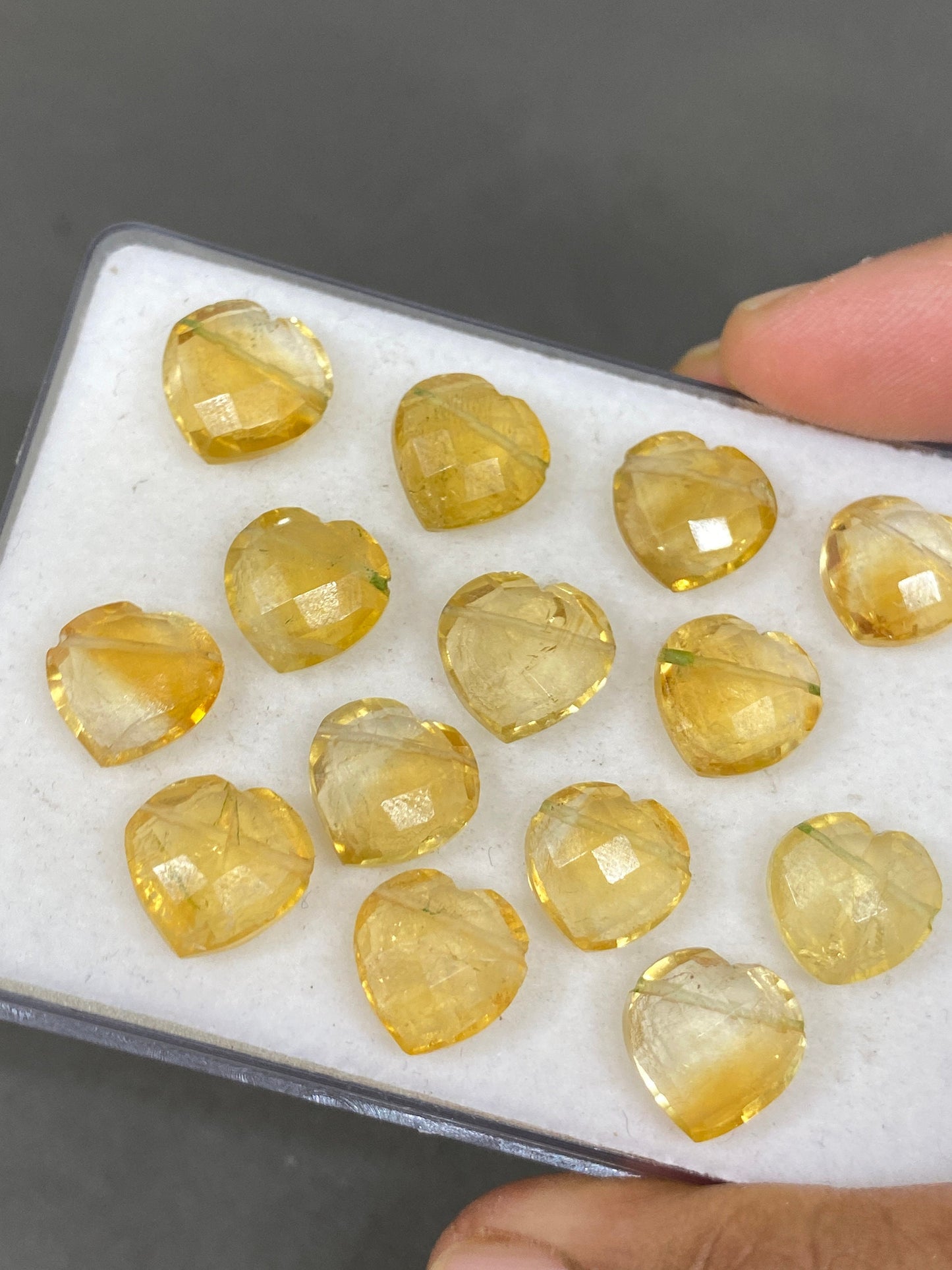 Amazing rare Citrine faceted heart shape carving briolette drilled pcs 14 wt 68 approx size 11mm-12mm citrine heart  briolette