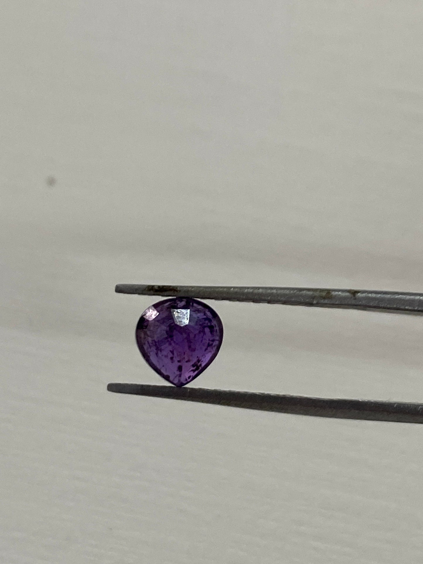 Very Rare Purple Sapphire ring size cutstone inclusions size weight carat Purple sapphire Natural Unheated Untreated Sapphire