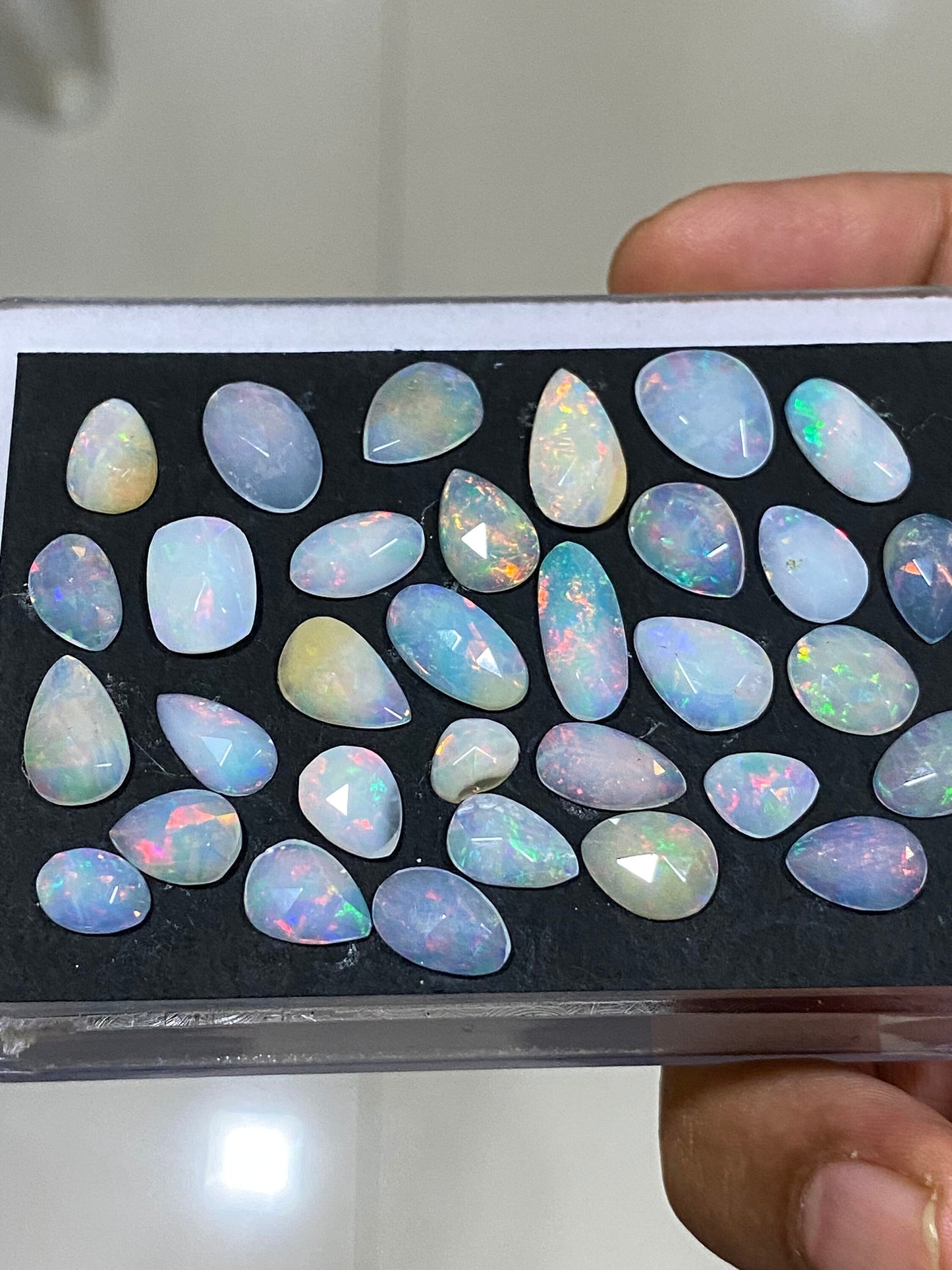 Stunning  Ethiopian opal rosecut Welo opal rosecut aaa quality wt 26 carats pcs 32 size  rosecut opal  fire natural opal rosecut