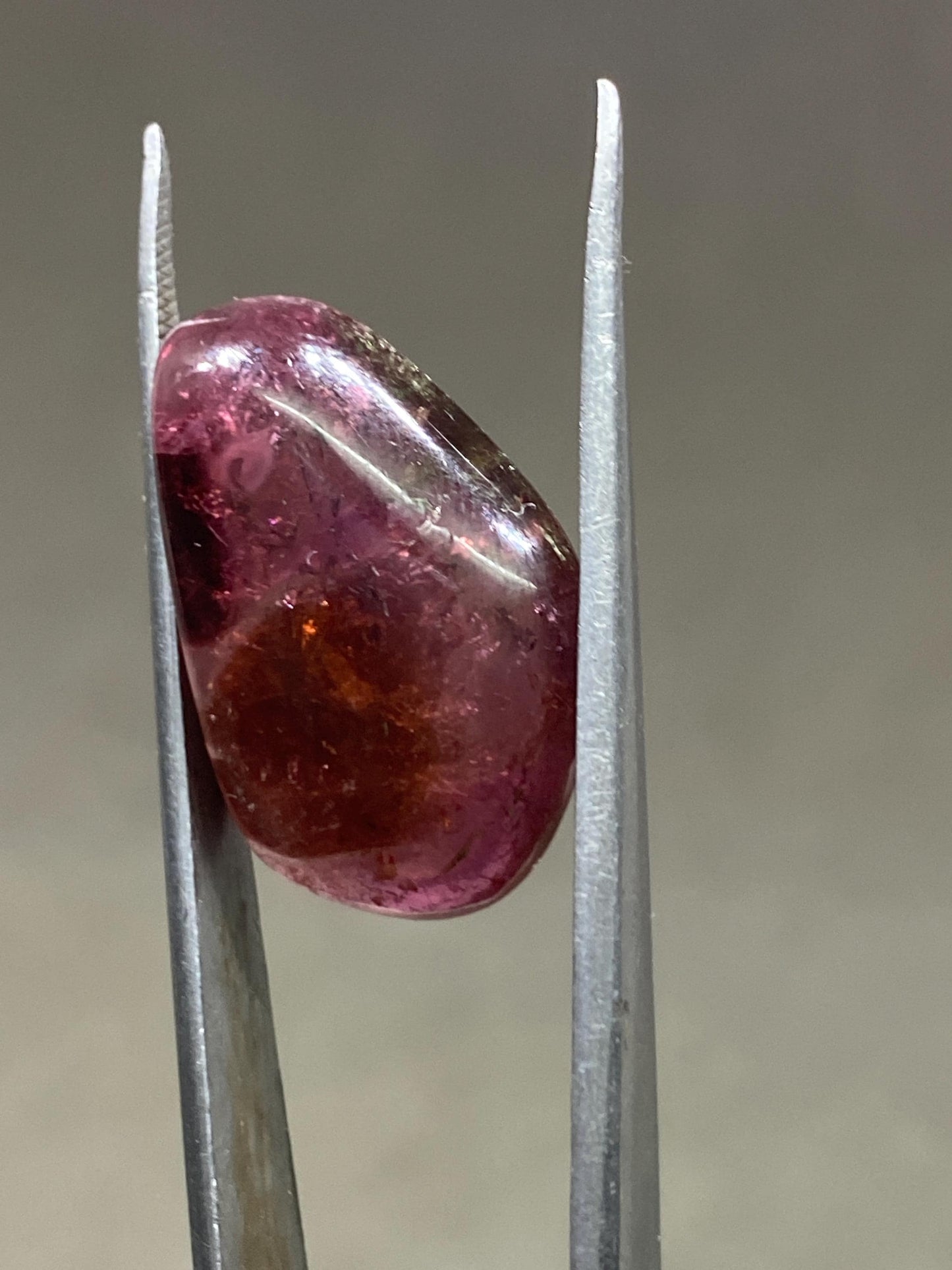 Rare pink tourmaline Watermelon nugget smooth polished lot fine quality wt 17.30 carats size 23x14.5mm natural watermelon  tourmaline