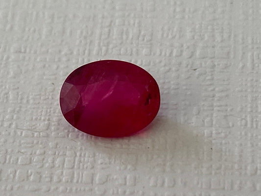 Rare Natural Mozambique ruby oval cut ring size small pendant size weight  carats Natural ruby oval cut