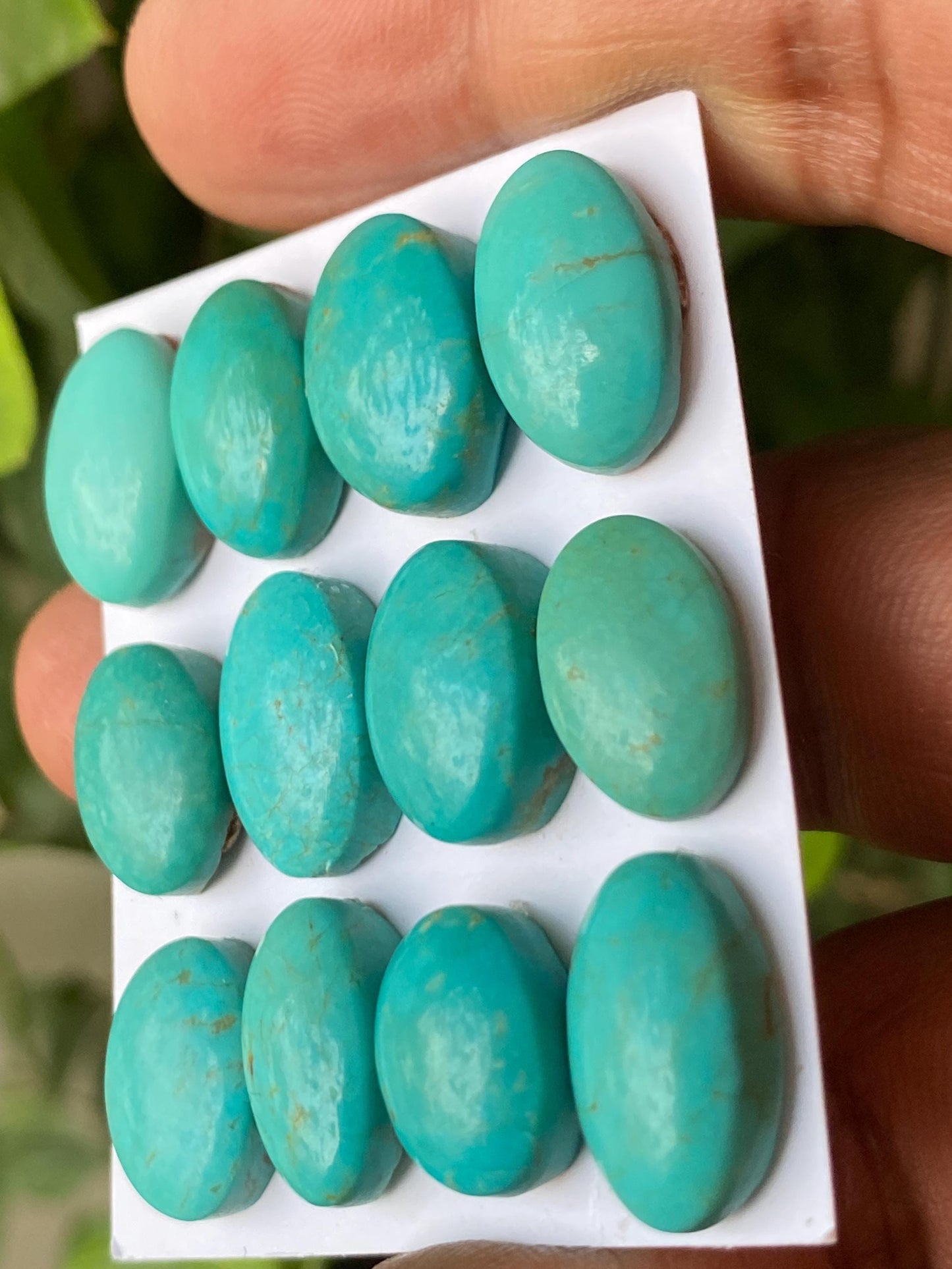 Lovely rare Arizona  mines Turquoise cabochons  natural smooth polished ovals pcs 12 wt 86.60 carats 13.6x10.5mm-16x11mm turquoise cabochons