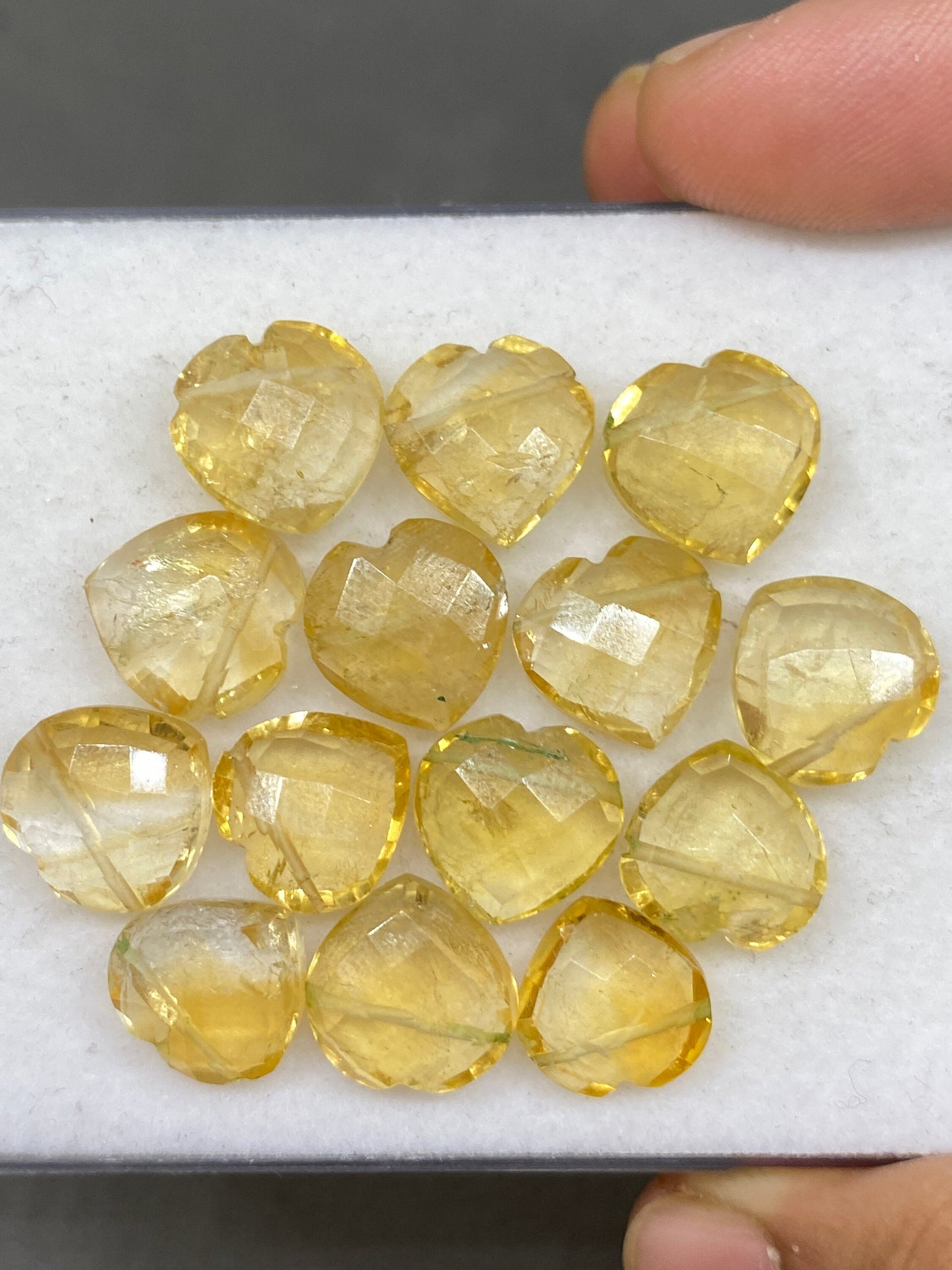 Gorgeous rare Citrine faceted heart shape carving briolette drilled pcs 14 wt 69 approx size 11mm-12mm citrine heart  briolette