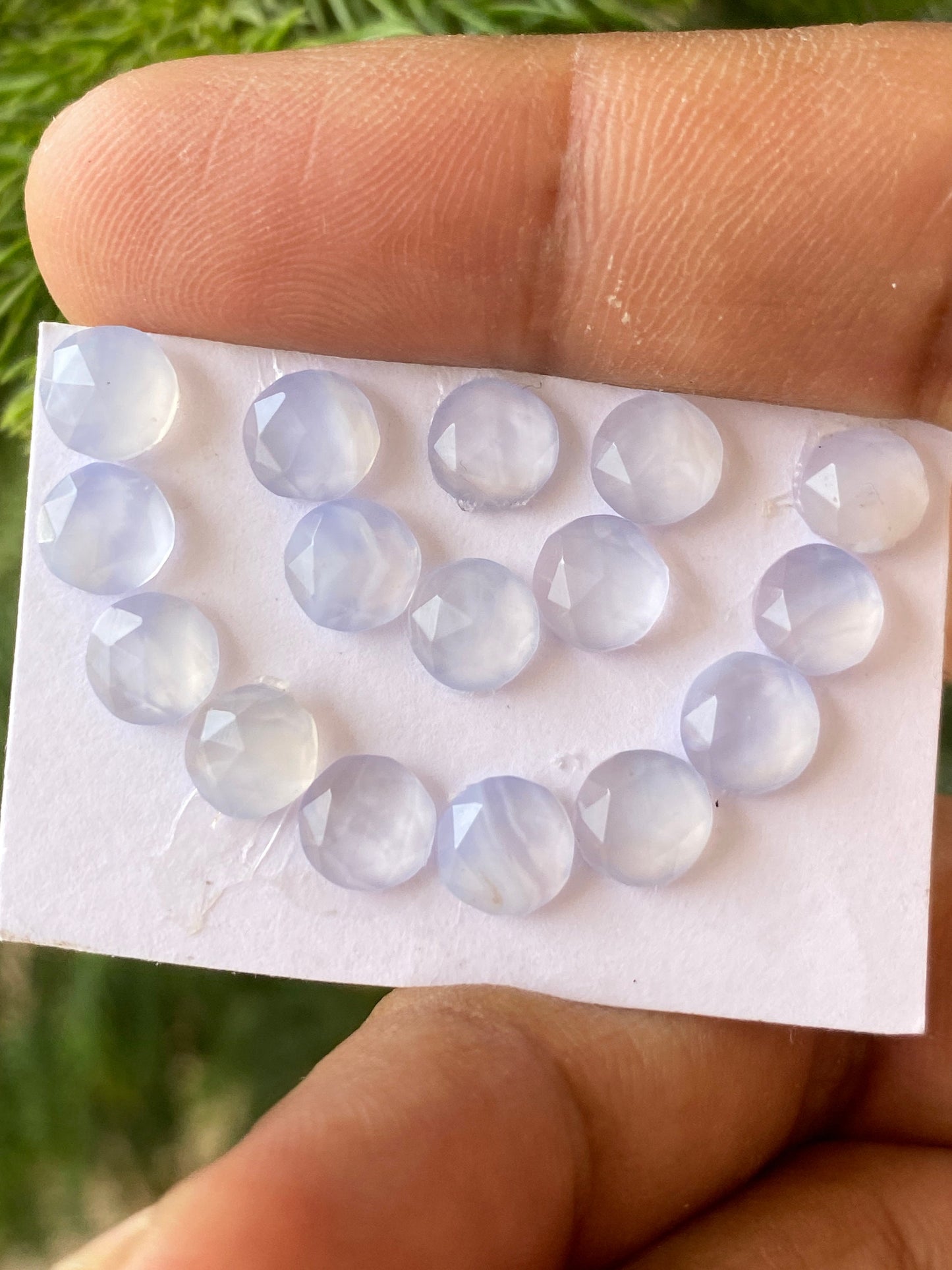 Amazing chalcedony rosecut round shape pcs 16 weight 15.5 carats size 6mm-6.5mm  chalcedony round