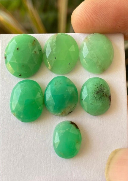 Stunning Rare  chrysoprase rosecut  chrysoprase rosecut gems flatbacks chrysoprase cabochons