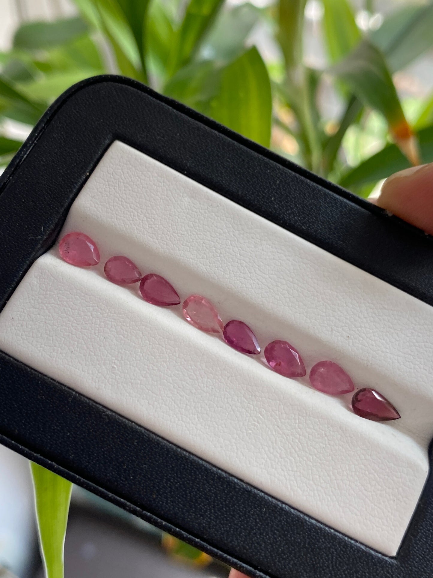 Stunning Rare pink Tourmaline pear cutstones pcs 8 wt 2.5 cts 6x4-7x4mm tourmaline cuts pears cutstones pink  tourmaline