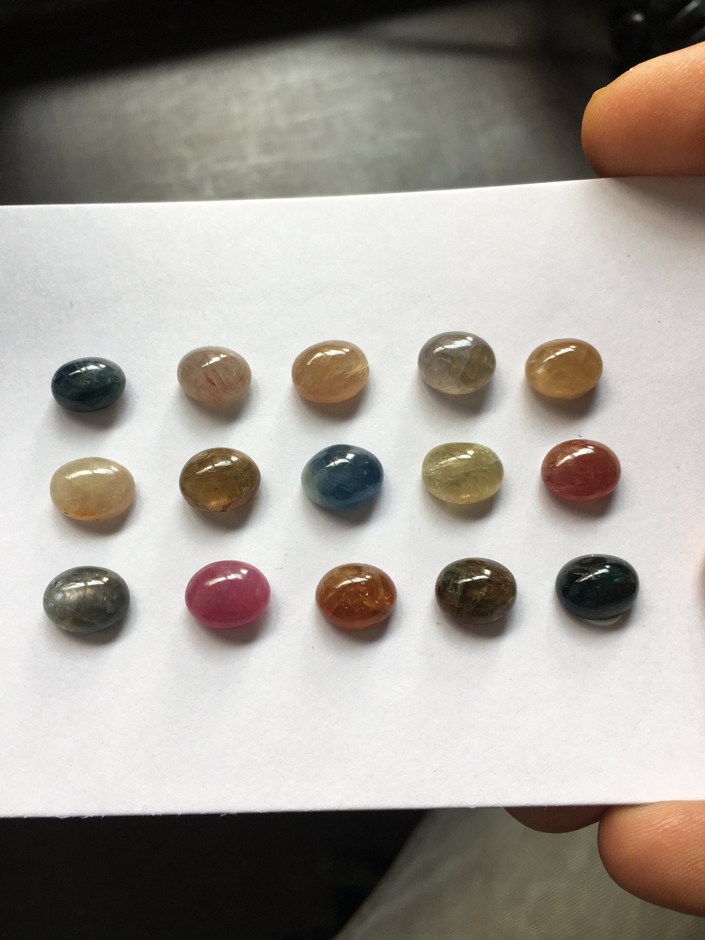 lovely beautiful rare umba sapphire oval cabochons weight 59.70 carats size 9x7 mm to 10x8mm pcs 15 natural sapphire unheated untreated