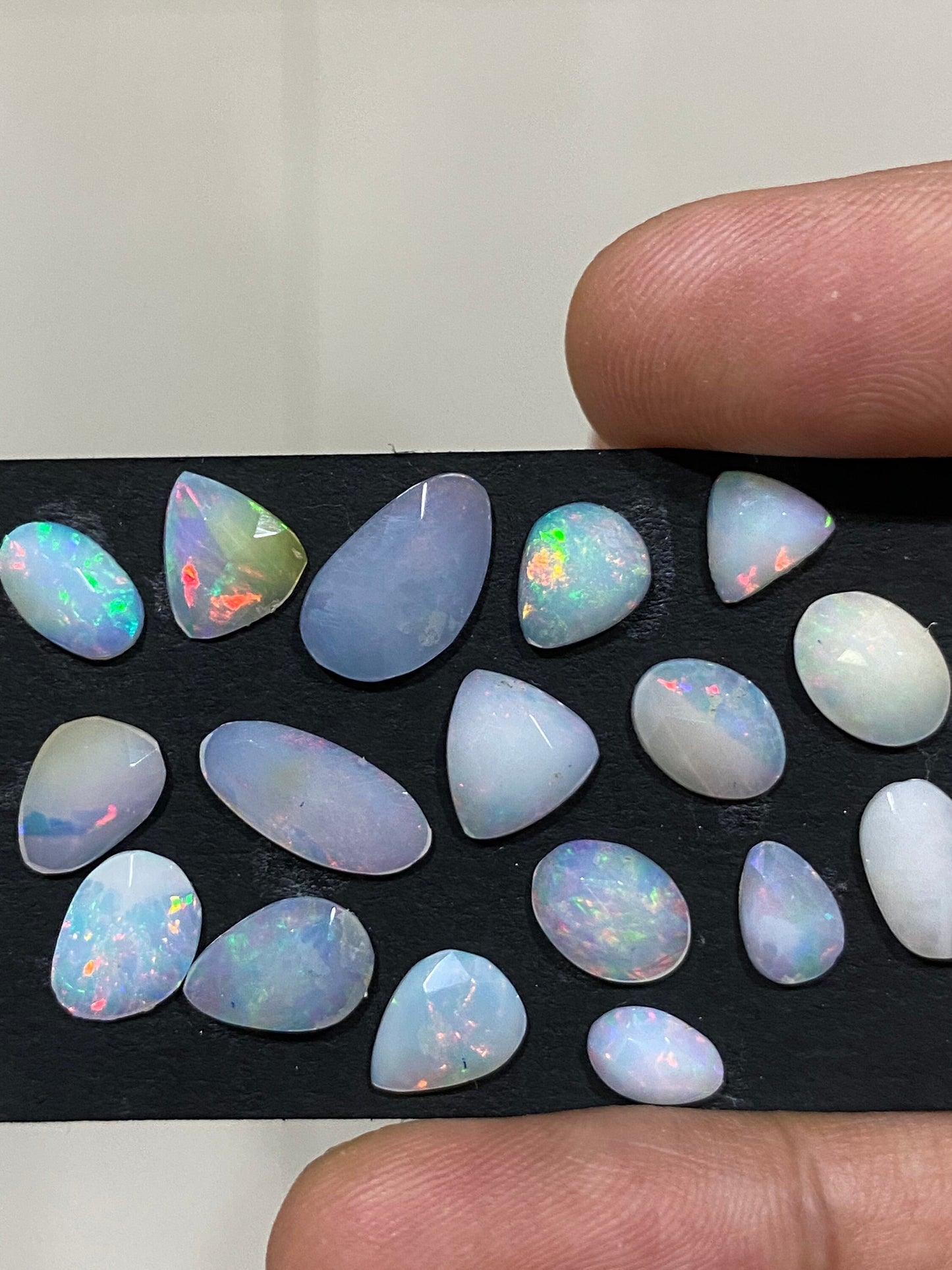 Dazzling very rare Ethiopian opal rosecut Welo opal rosecut aaa quality wt 10.50 carats pcs 17 size  rosecut opal  fire natural opal rosecut