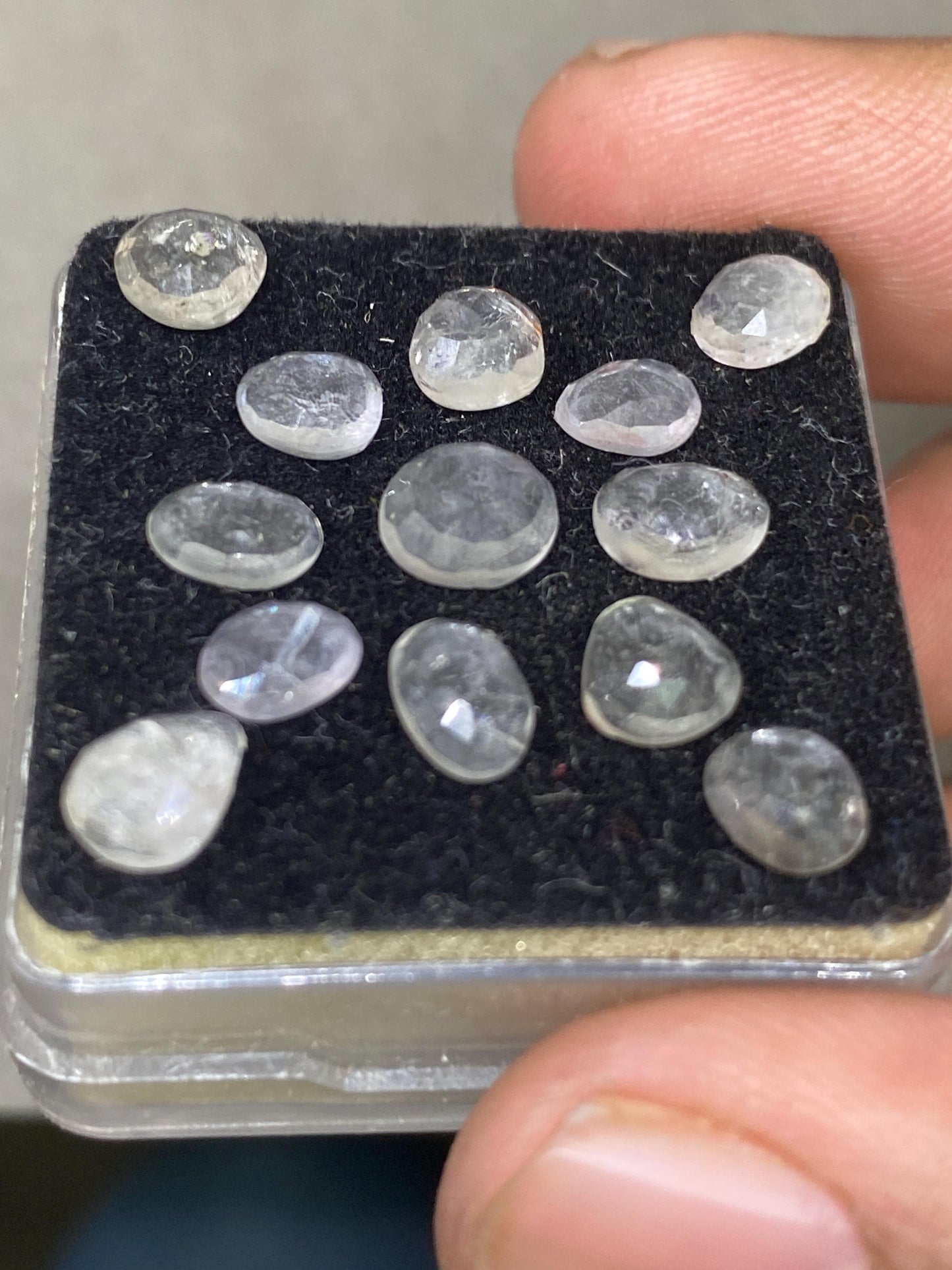 Gorgeous super fine quality crystal rosecuts weight m carats pcs 13 size crystal rosecut wholesale lot