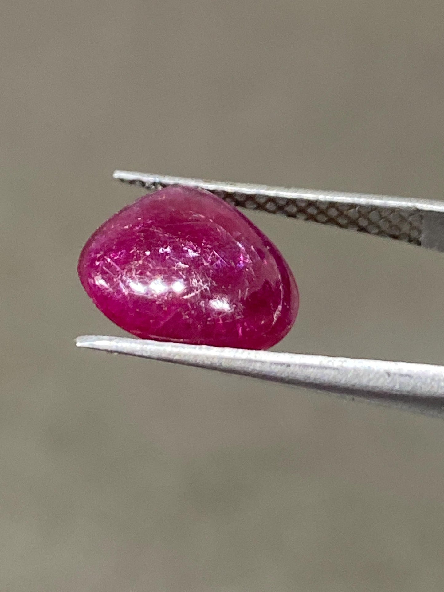 Fascinating very rare natural ruby cabochons mozambique mine lot heart  wt 3.4 cts size 10mm unheated untreated ruby smooth