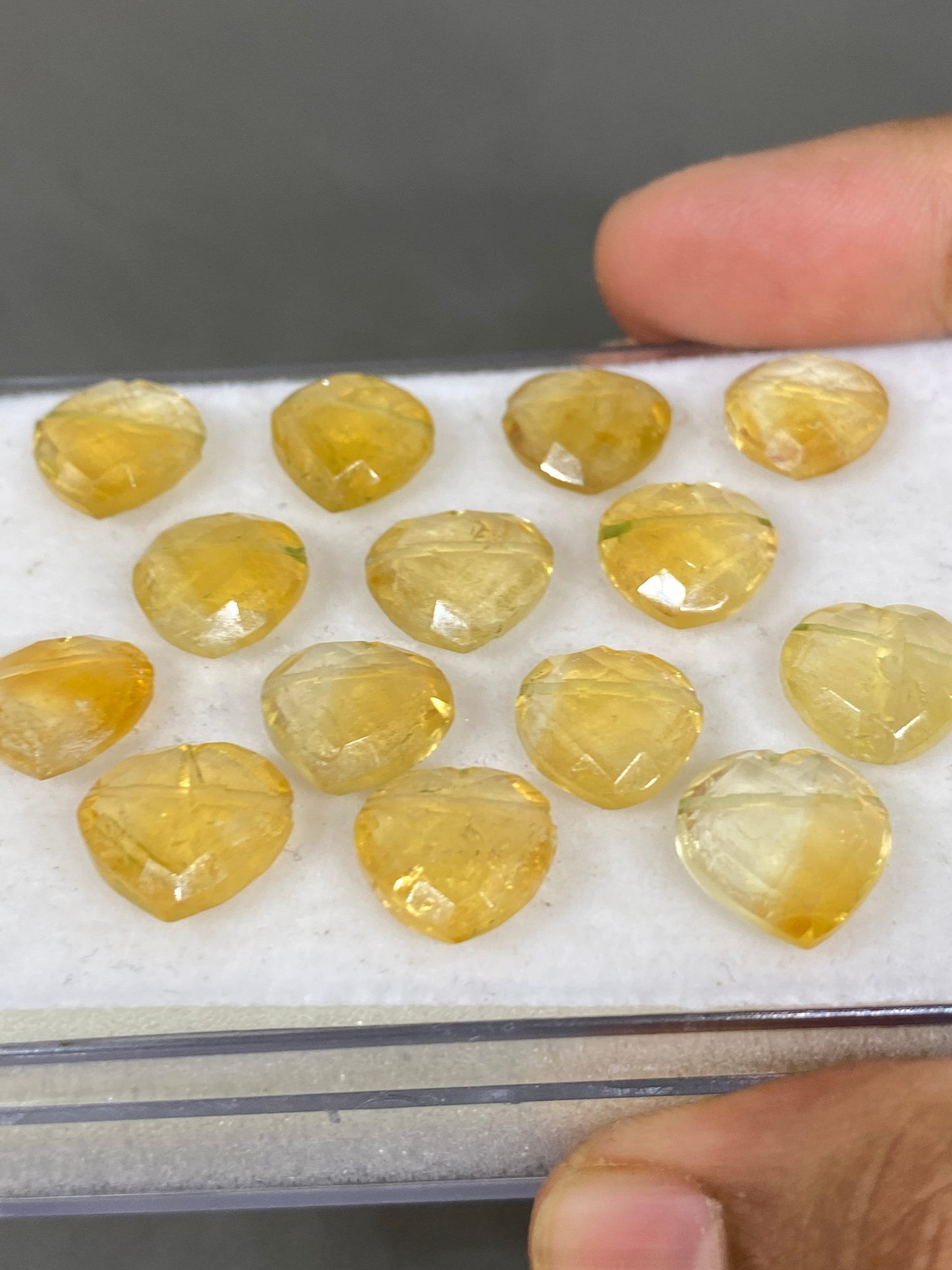 Amazing rare Citrine faceted heart shape carving briolette drilled pcs 14 wt 68 approx size 11mm-12mm citrine heart  briolette