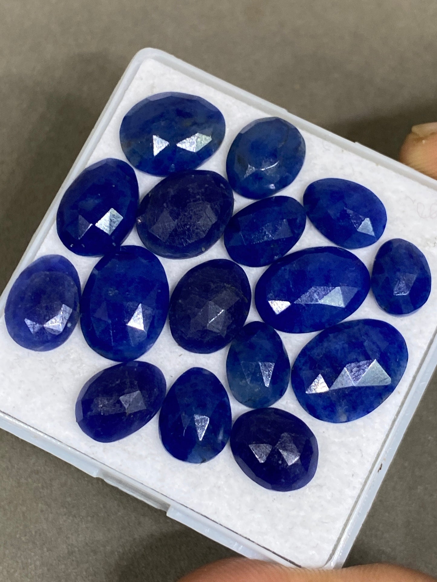 Very beautiful Sodalite rosecut mix shapes wt pcs 16 natural Sodalite beautiful color Rare Sodalite rosecut