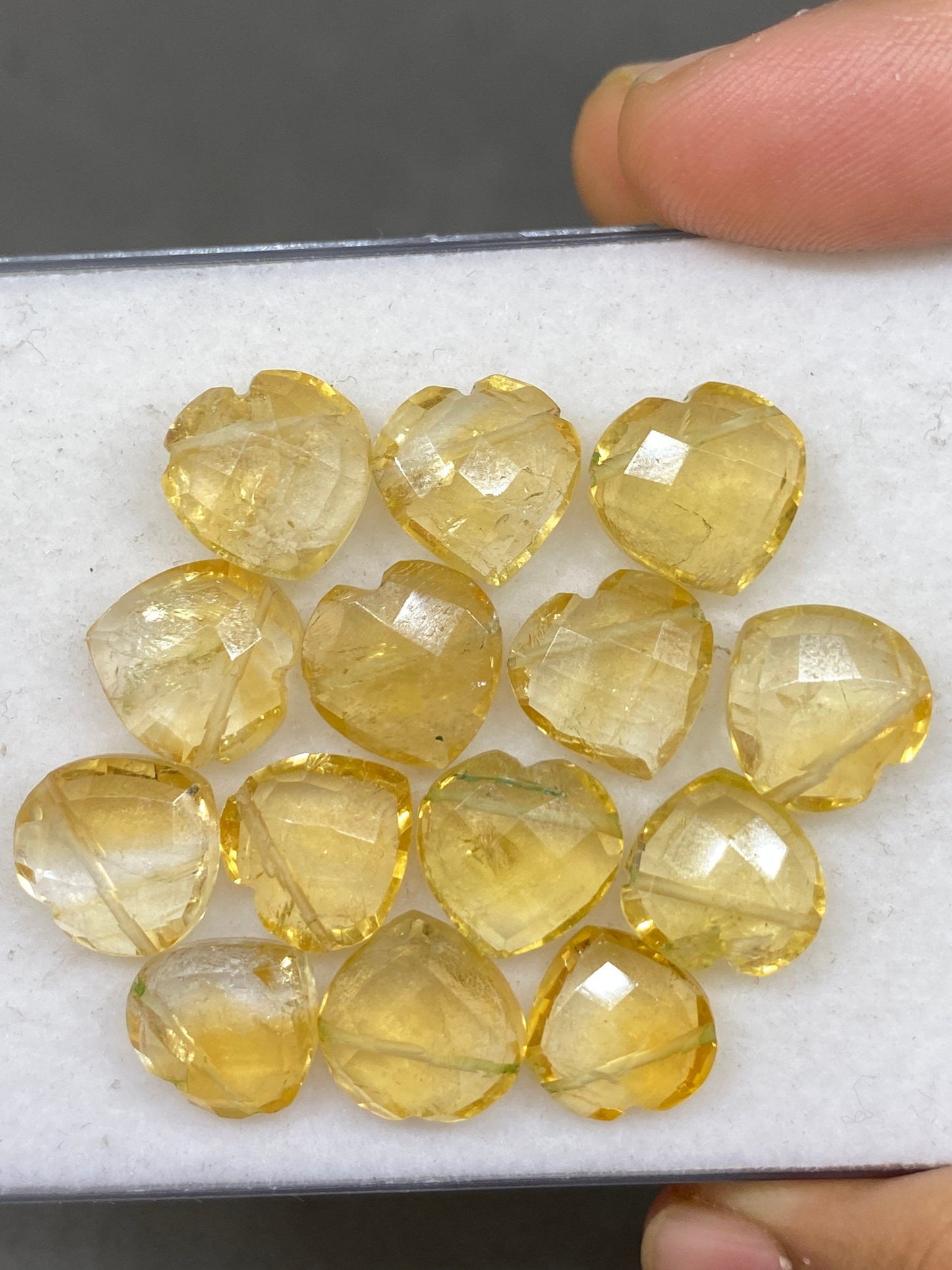 Gorgeous rare Citrine faceted heart shape carving briolette drilled pcs 14 wt 69 approx size 11mm-12mm citrine heart  briolette