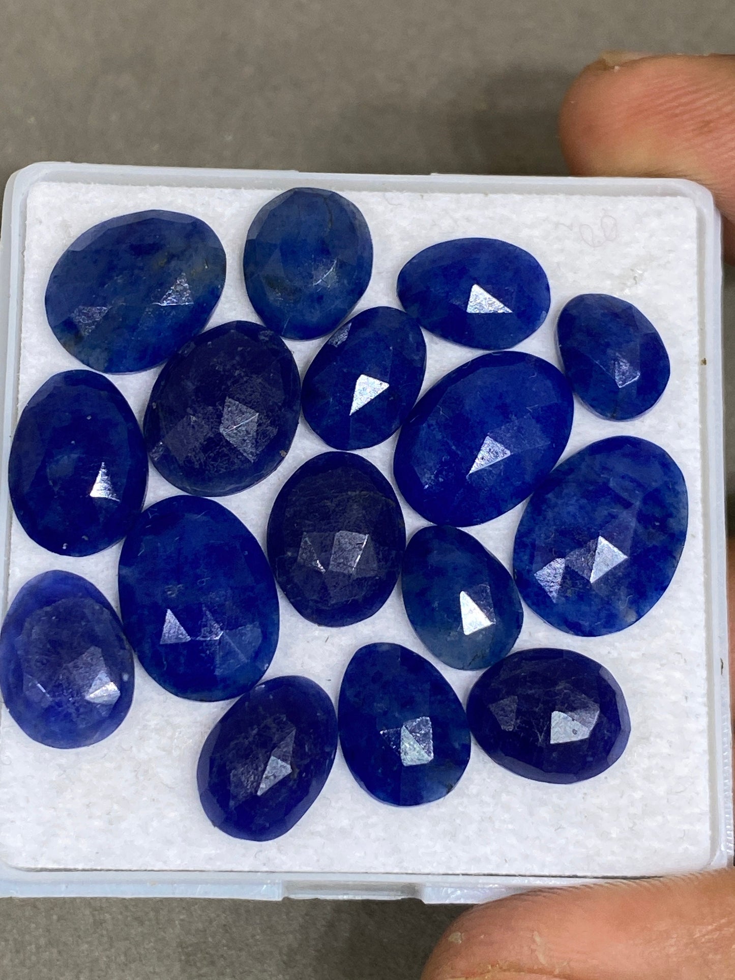 Very beautiful Sodalite rosecut mix shapes wt pcs 16 natural Sodalite beautiful color Rare Sodalite rosecut