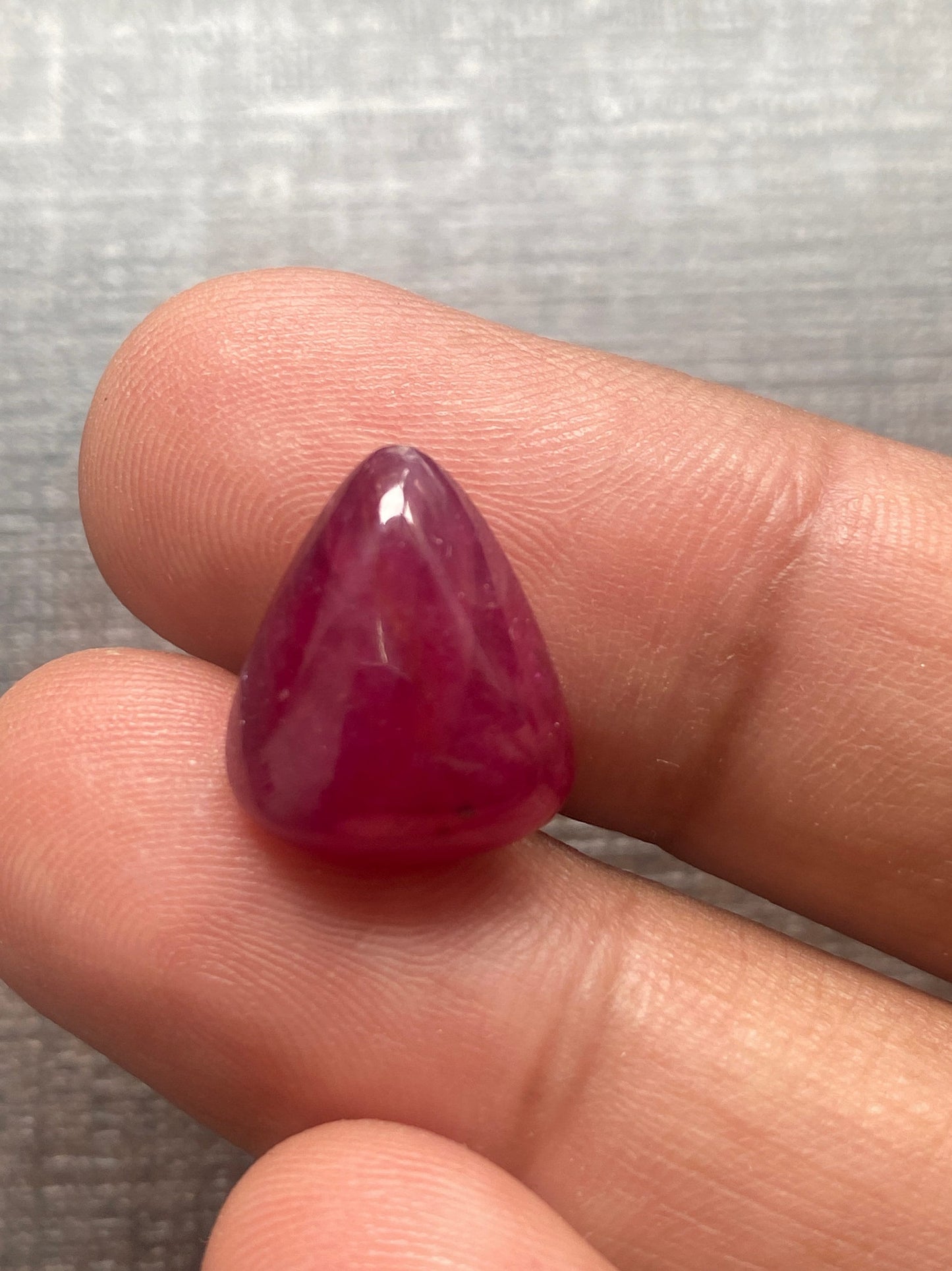 Very rare natural Ruby Trillion Cabochon blood red ruby trillion ruby Natural ring wt 13.55 carats 15.5x13mm Pendant Unheated untreated ruby