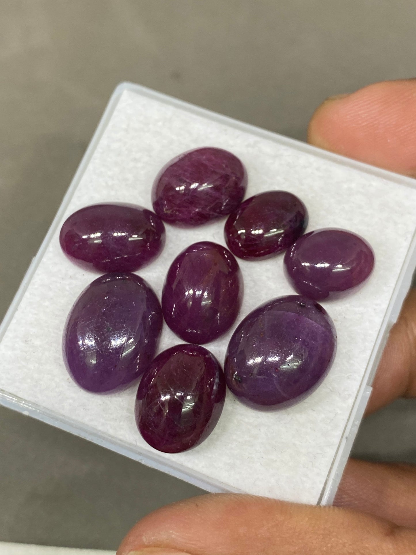 very rare natural ruby cabochons tanzania mine lot mix pcs 8 wt 94 cts size 12x9-17x13mm unheated untreated ruby smooth