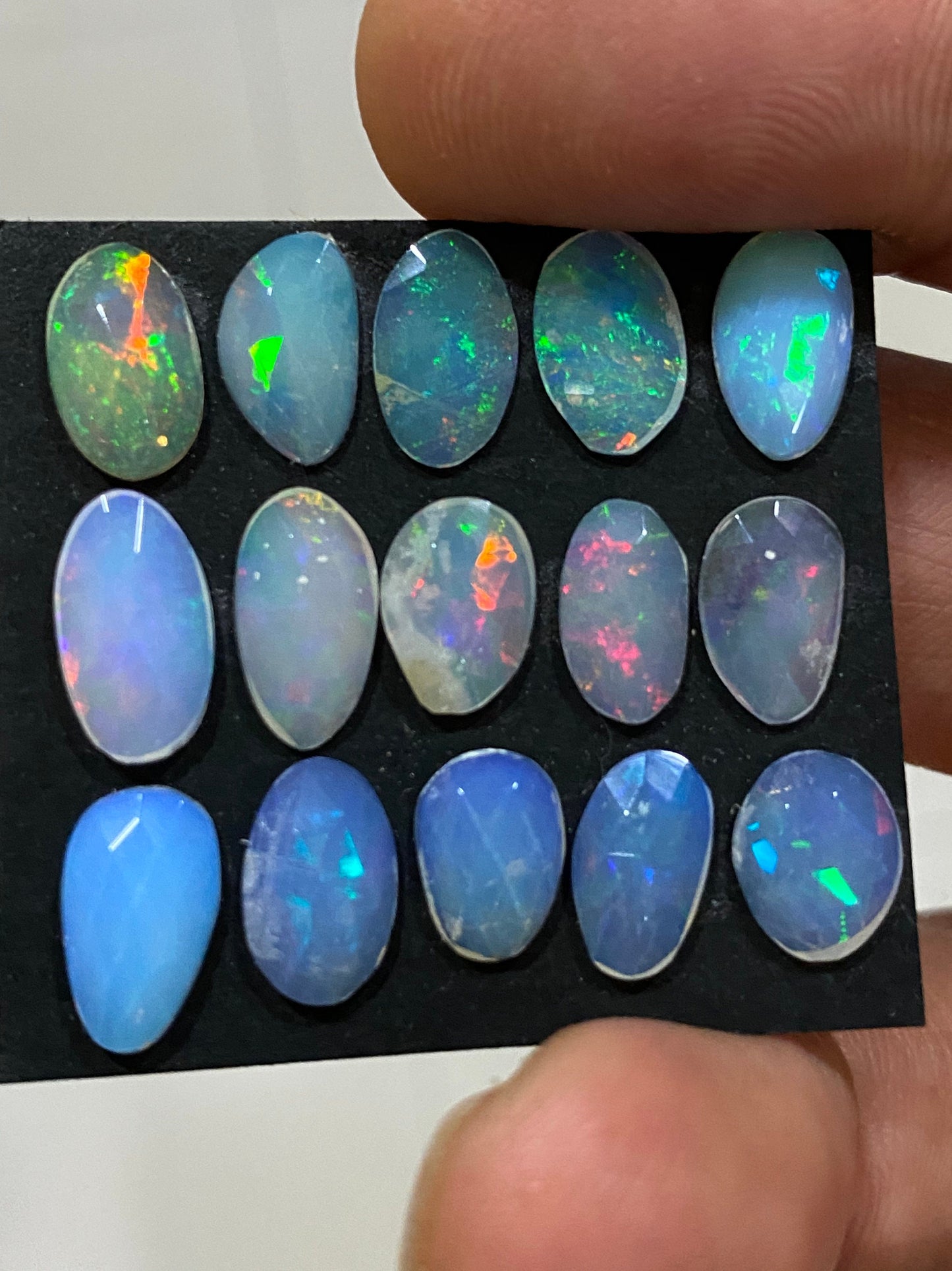 Pretty Ethiopian opal rosecut Welo opal rosecut wt 9.5 cts pcs 15 size rosecut opal beautiful fire natural opal rosecut Opal cabochon