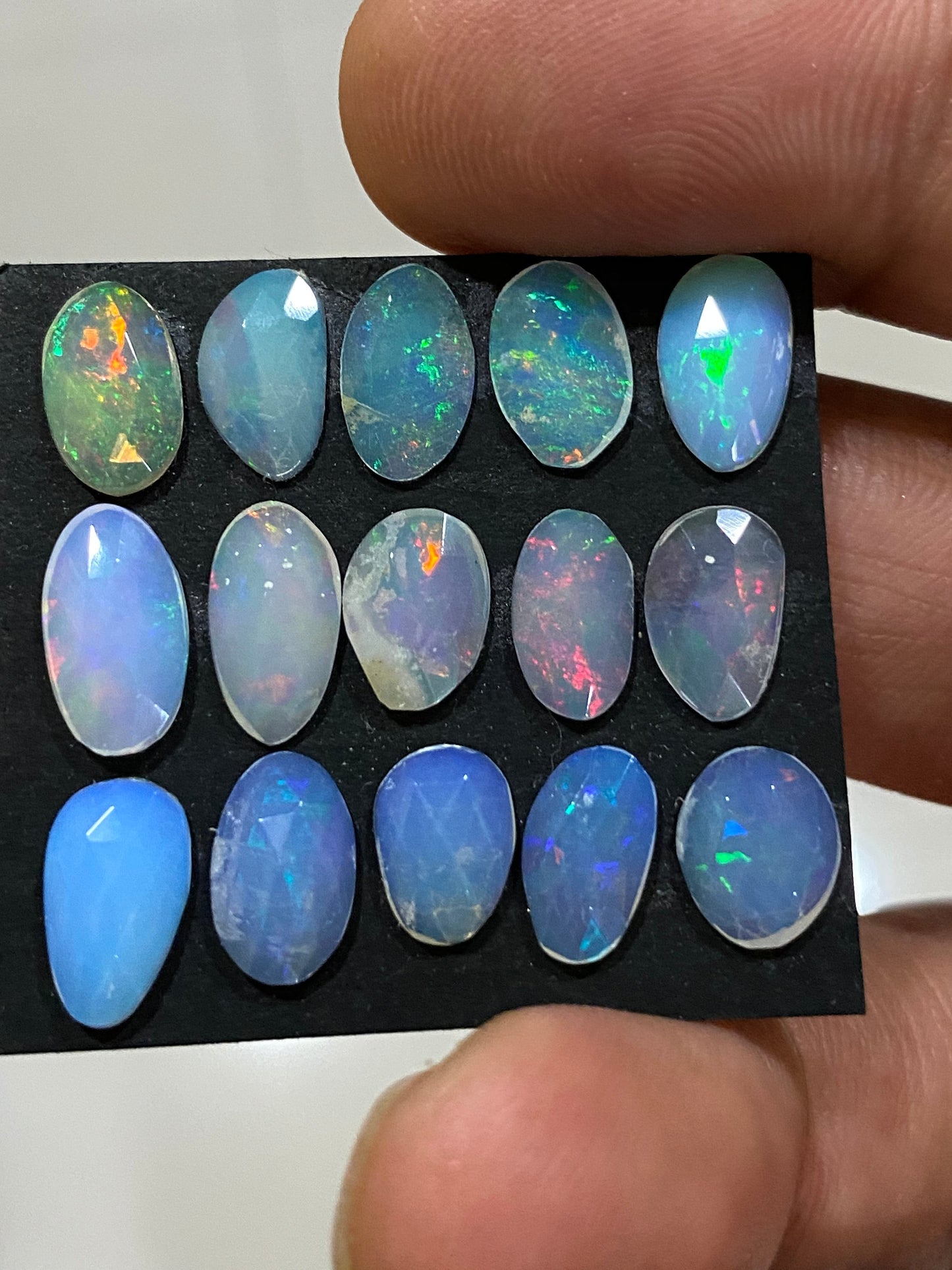 Pretty Ethiopian opal rosecut Welo opal rosecut wt 9.5 cts pcs 15 size rosecut opal beautiful fire natural opal rosecut Opal cabochon