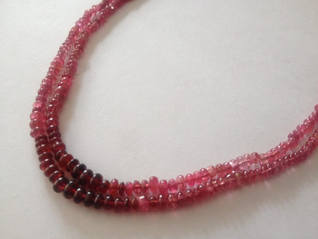 Red spinel beads shaded smooth polished  beads burma mines rare necklace size 3mm-5mm weight 101 carats