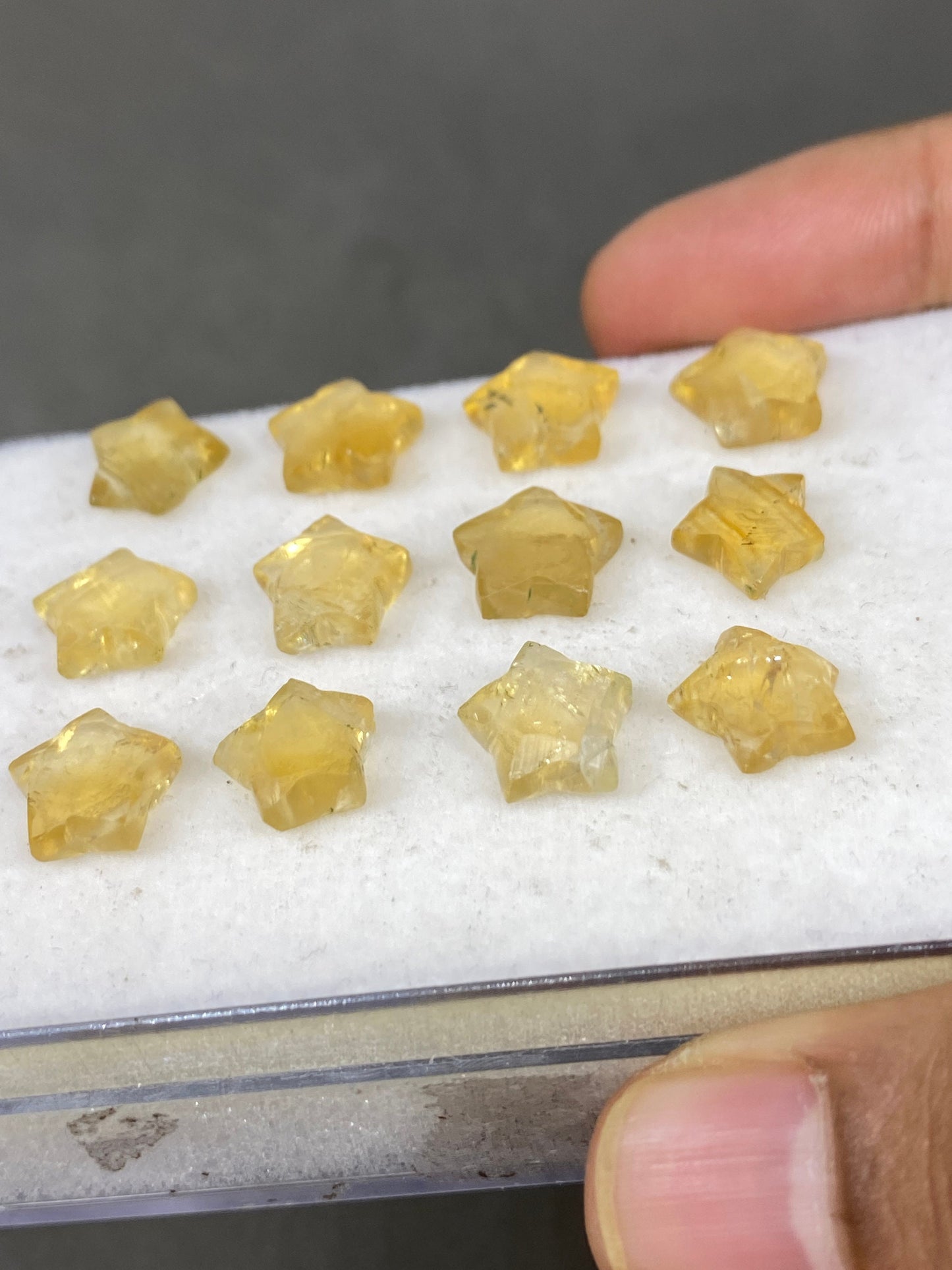 Stunning rare Citrine faceted star shape carving briolette drilled pcs 12 wt 43 cts approx size 9mm-11mm citrine  star briolette