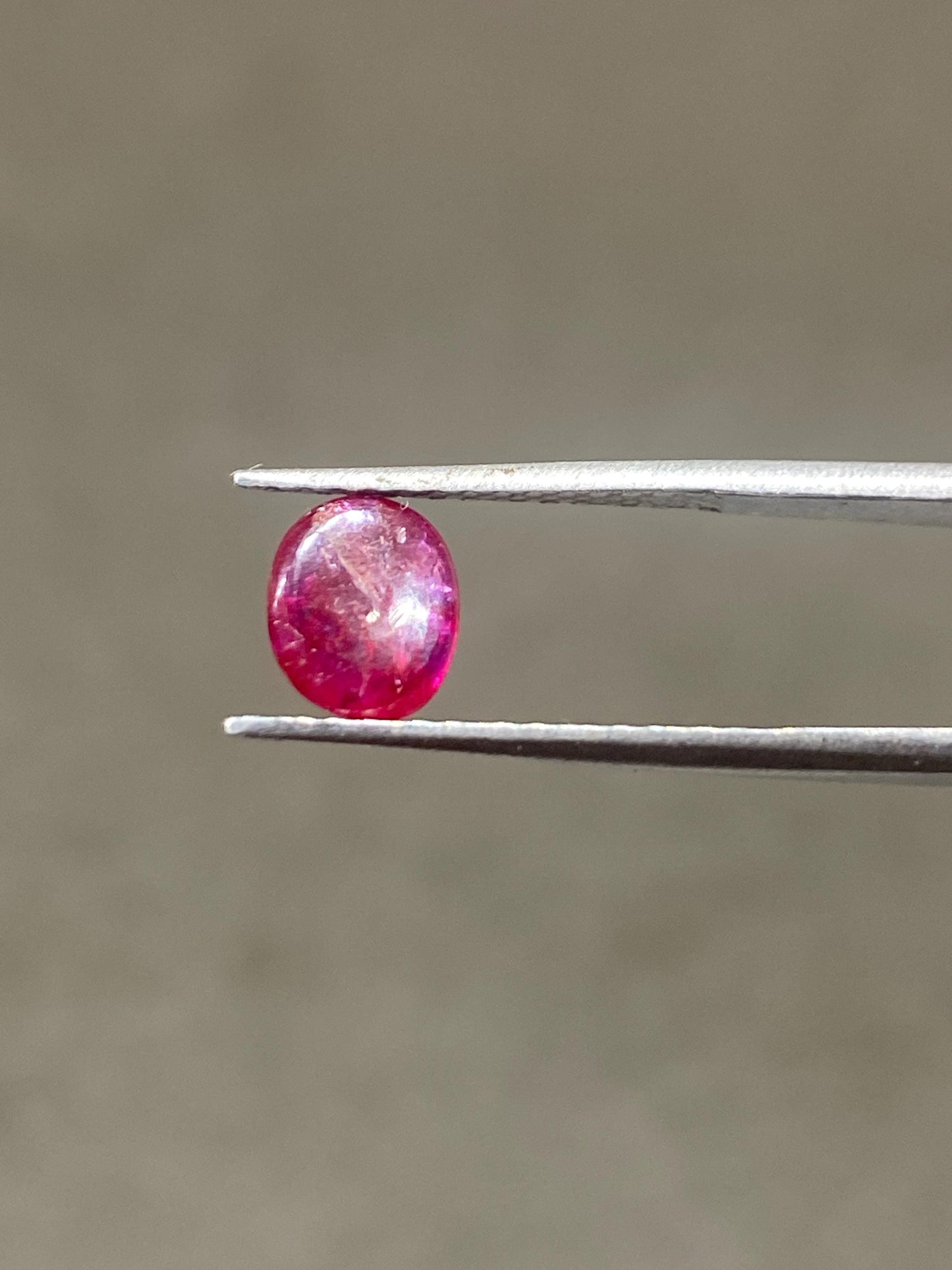 Rare natural ruby cabochon mozambique mines lot oval ovalish pcs wt 1.30 cts small size 7.2x6.3mm untreated ruby smooth