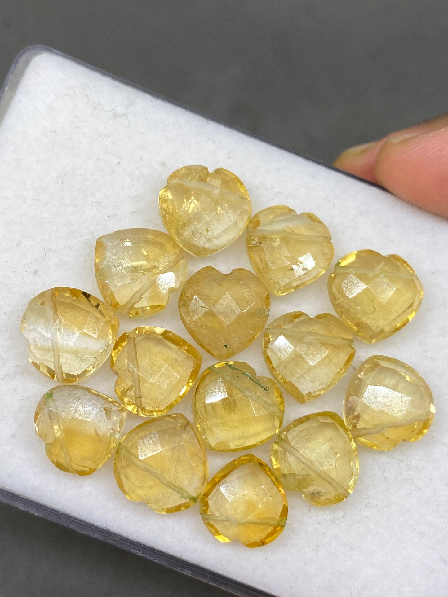 Gorgeous rare Citrine faceted heart shape carving briolette drilled pcs 14 wt 69 approx size 11mm-12mm citrine heart  briolette