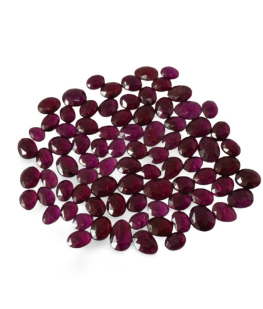 Rare Rhodolite purple garnet rosecut fine quality amazing gemstones with inclusions 6mm-9mm natural purple garnet more pieces of small sizes