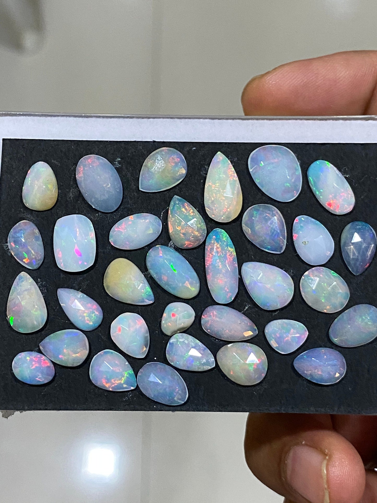 Stunning  Ethiopian opal rosecut Welo opal rosecut aaa quality wt 26 carats pcs 32 size  rosecut opal  fire natural opal rosecut