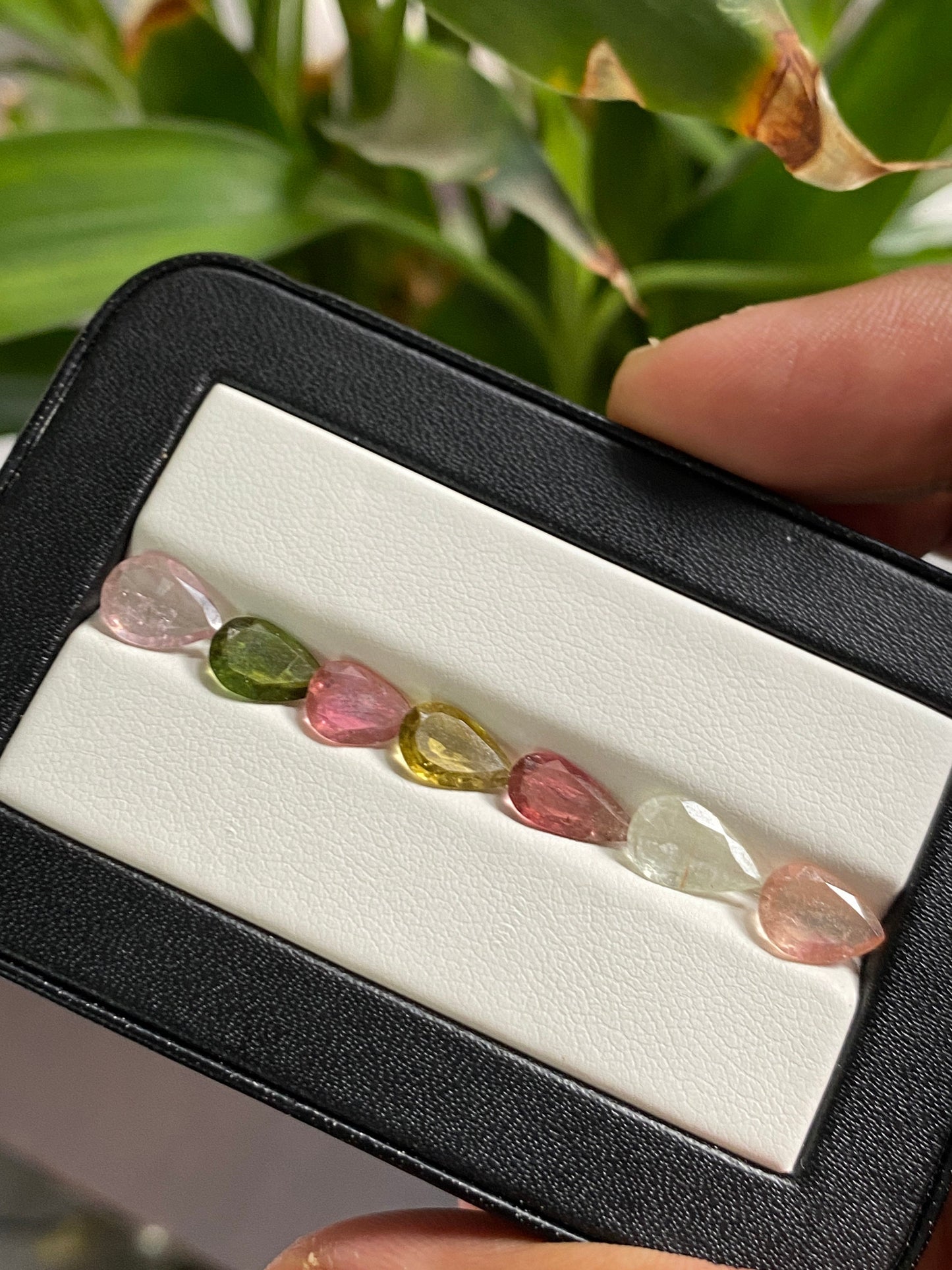 Gorgeous Rare Multi Tourmaline pear cutstones pcs 7 wt 6 cts 8x6.3mm-10.5x5mm tourmaline cuts pears cutstones pink  tourmaline