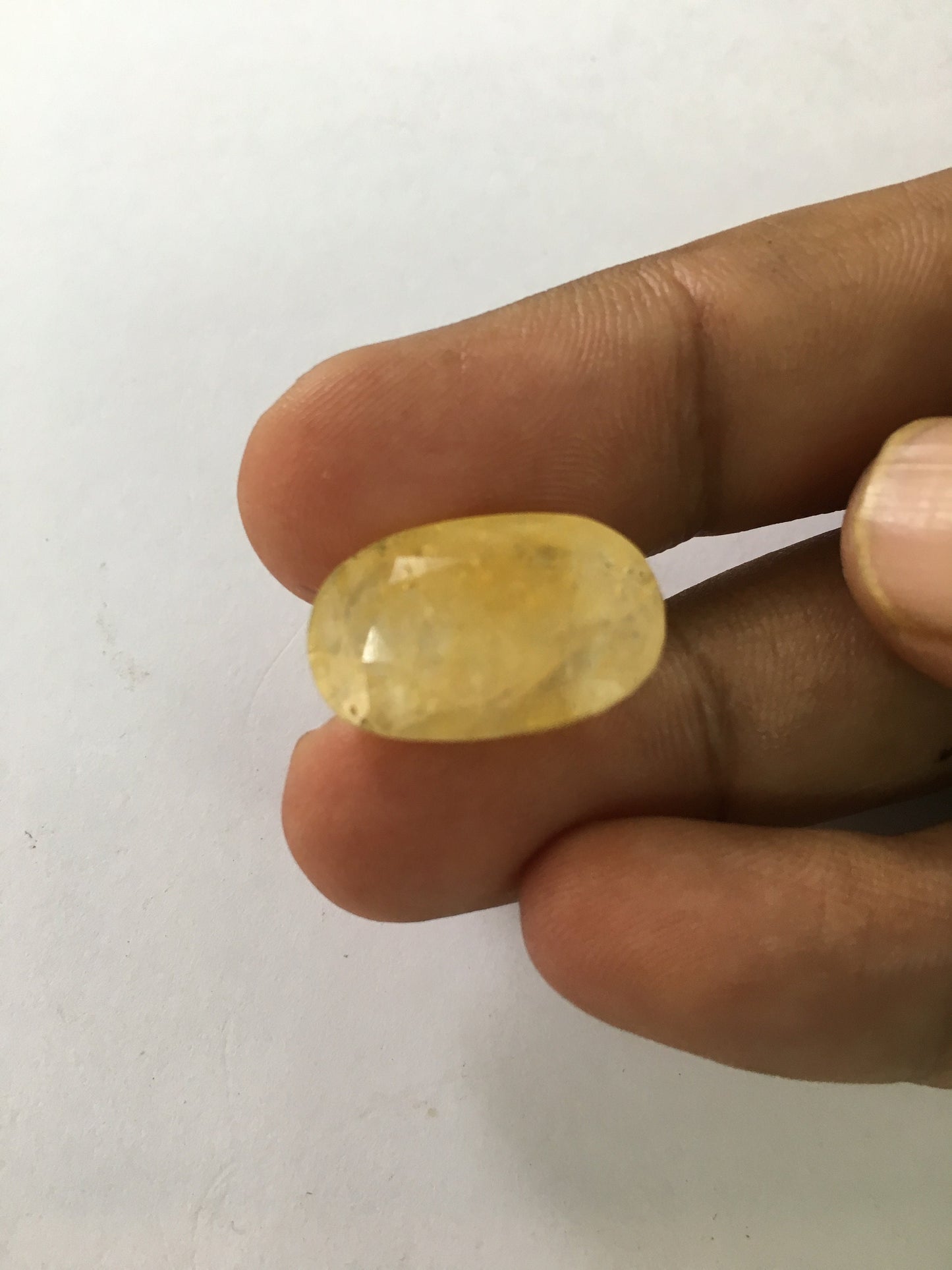 Burma mines rare size yellow sapphire 24.65 carats investment grade 21x12.7 sapphire Burma mines