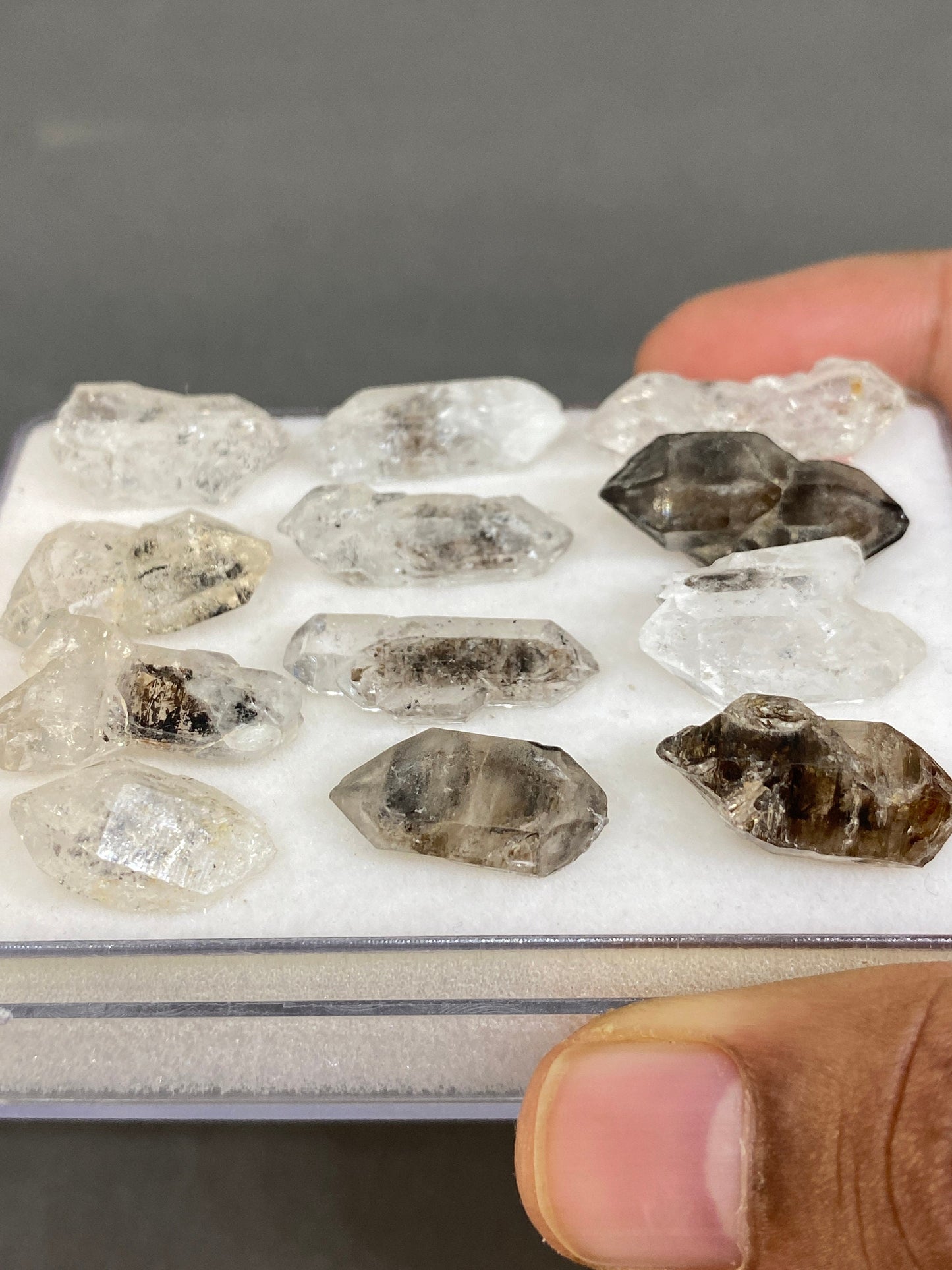 Fascinating very very rare herkimer diamond raw stone amazing quality pcs 12 wt 123 cts XL size 17x10-25x11mm herkimer diamond wire wrap