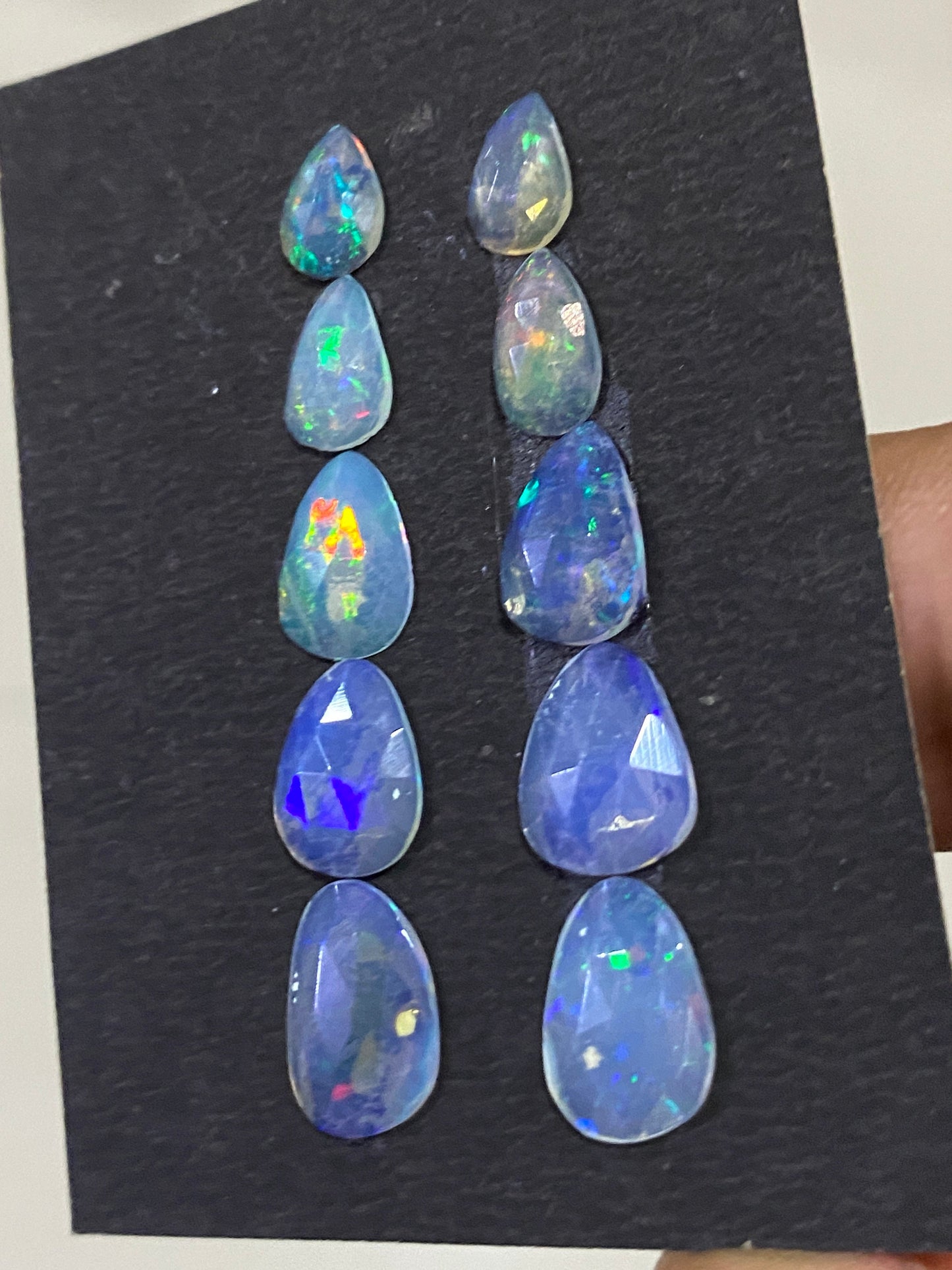 Wow Ethiopian opal rosecut Welo opal rosecut earrings supply wt 8 cts pcs 10 size 7.3x5.6mm-12.5x8.3mm opal fire natural opal rosecut