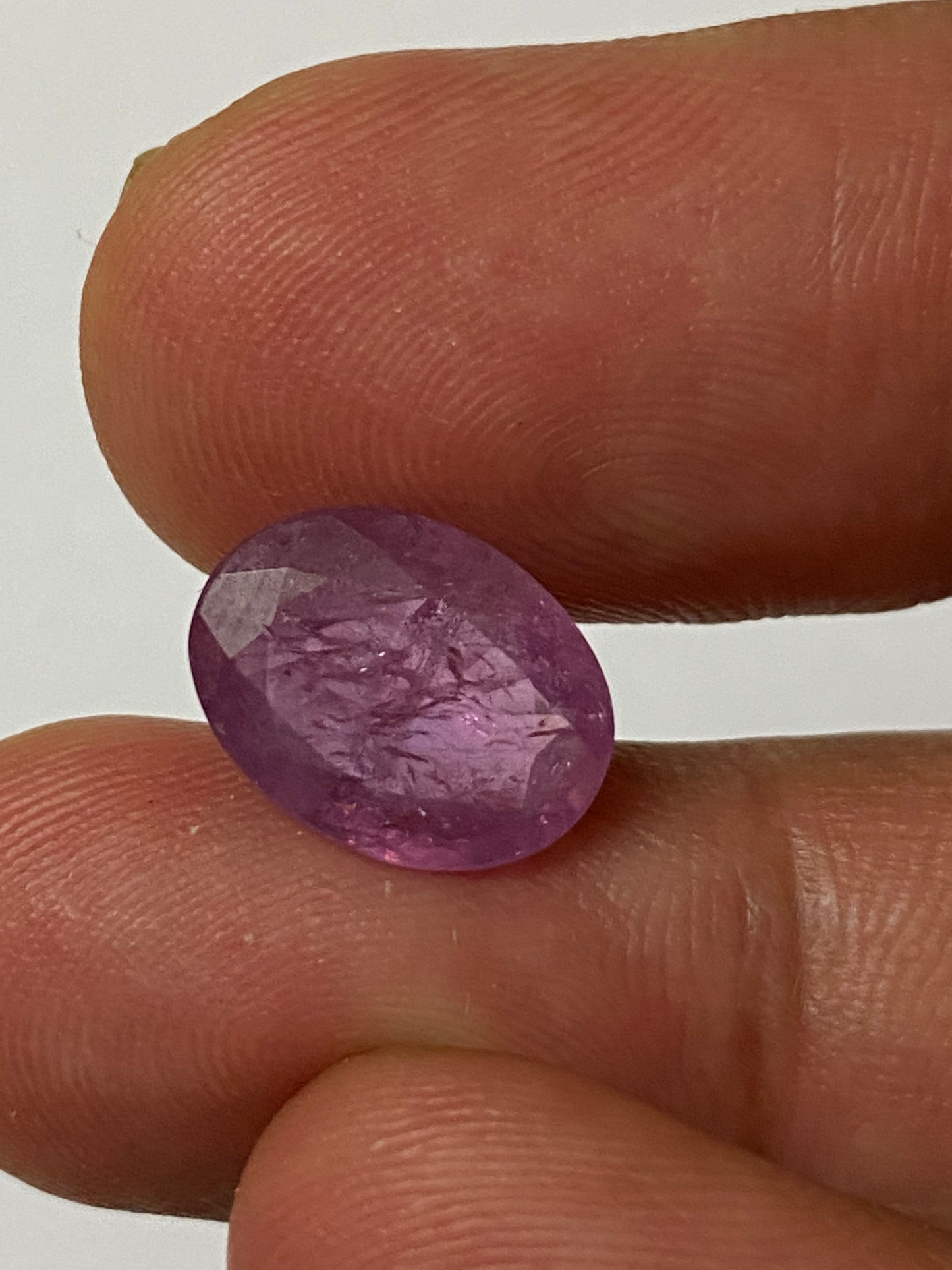 Pink sapphire oval cut stone natural unheated untreated  ring size natural sapphire  wt 5.5 carats size 12x9.5mm Sapphire oval cut