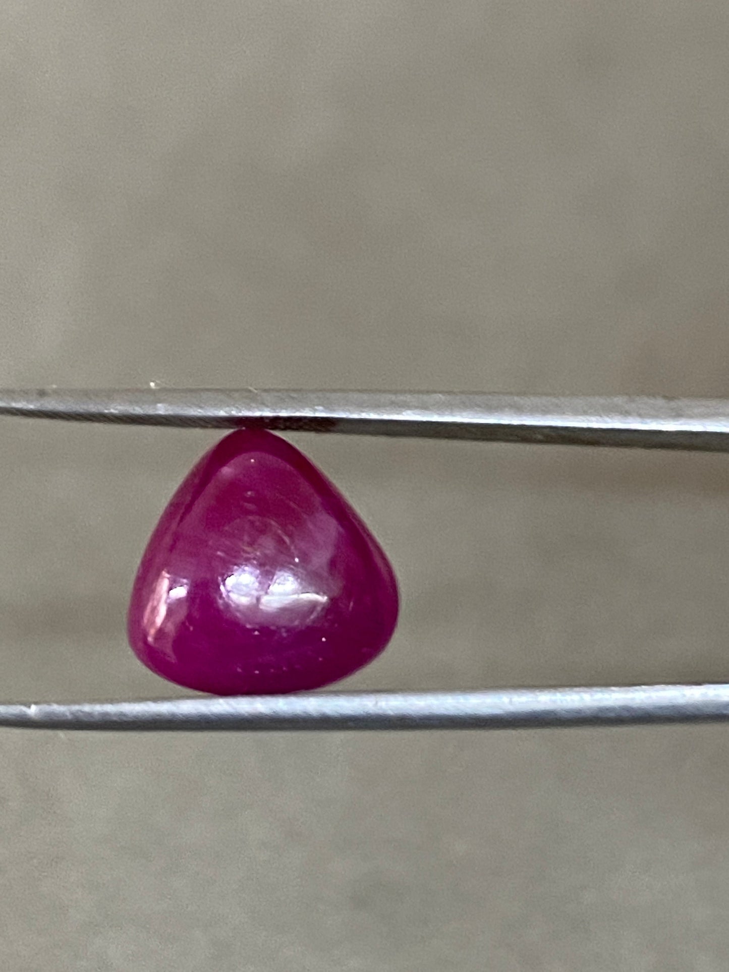 Very rare natural Ruby Trillion Cabochon blood red ruby trillion ruby 10mm Natural ring wt 5.40 carats Pendant Unheated untreated ruby