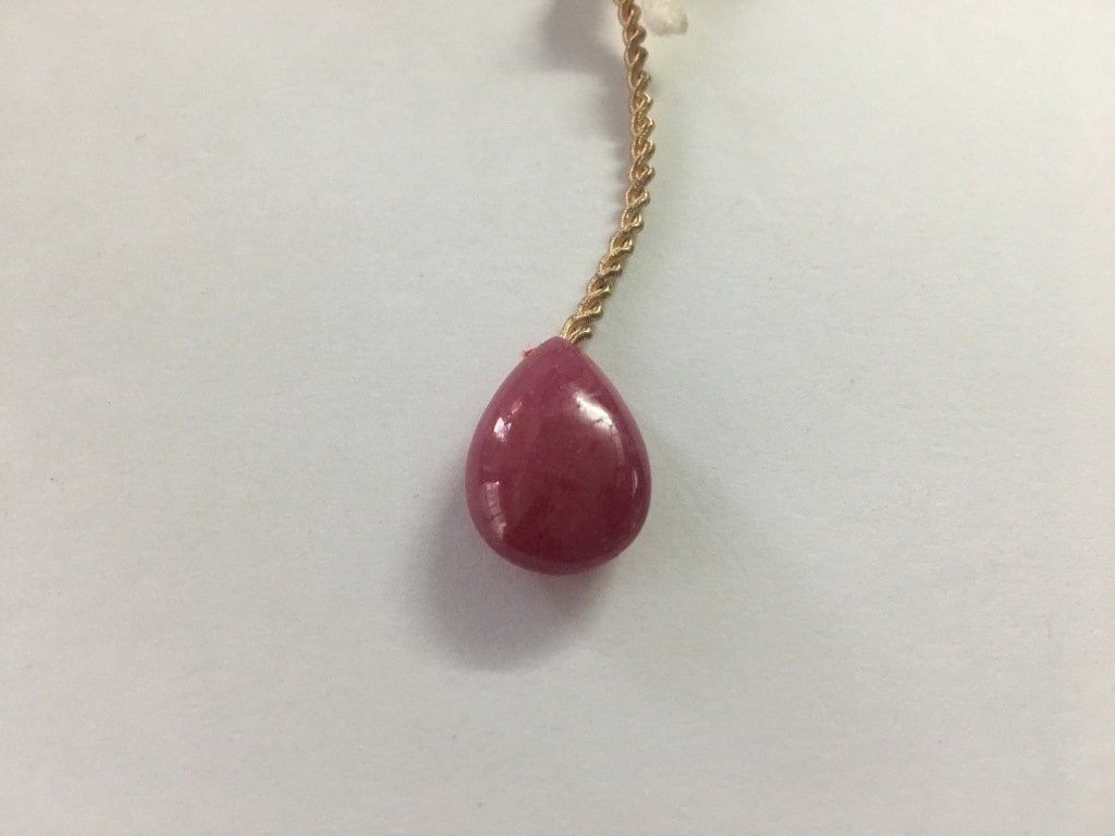 Huge Very rare Ruby pear briolette  smooth polished briolette weight 69 carats Size 15.5x13.5mm Natural Ruby untreated ruby unheated ruby