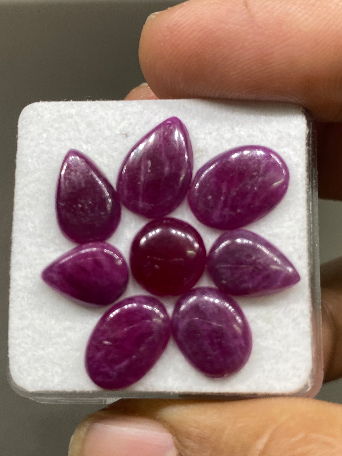 Natural ruby unheated untreated ruby old mines good quality weight 17 carats size 9mm-12x9mm unheated untreated ruby cabochon