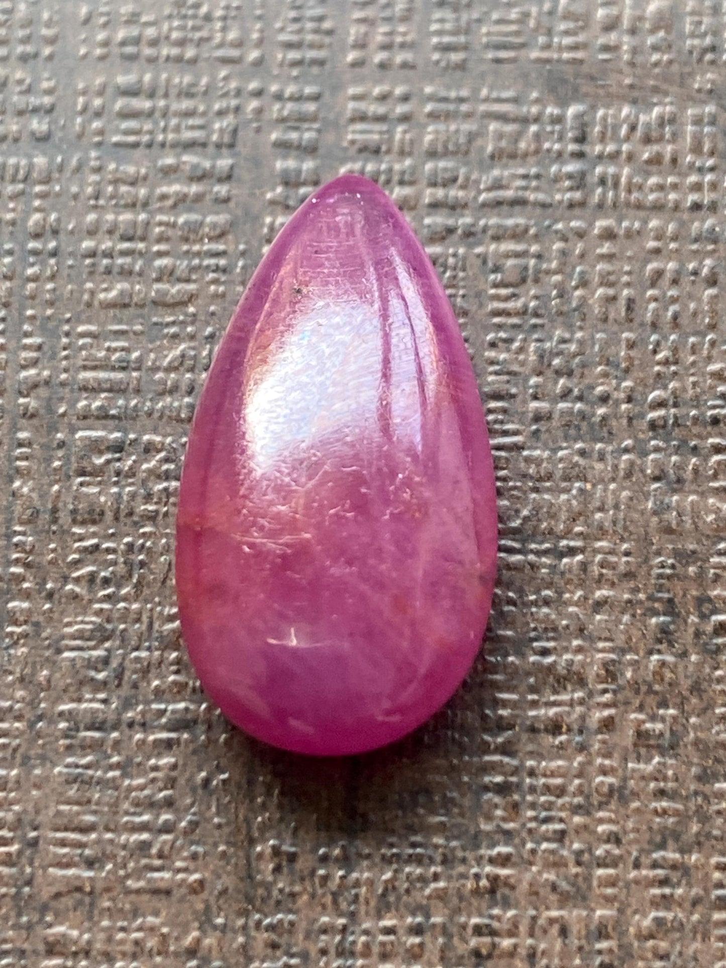 Stunning Very rare Ruby pear briolette  smooth polished briolette weight carats Size  Natural Ruby untreated ruby unheated ruby