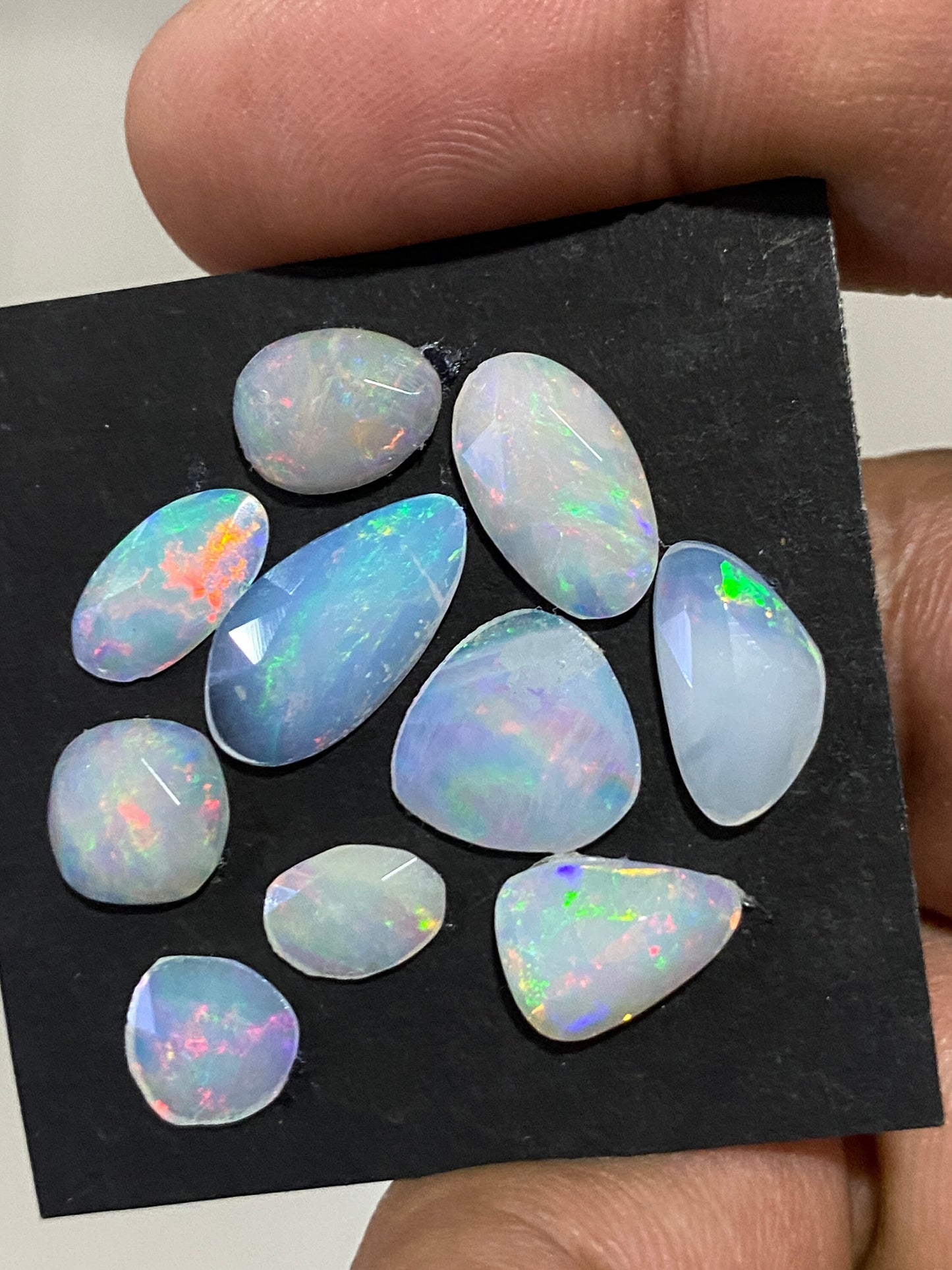 Fascinating Ethiopian opal rosecut Welo opal rosecut aaa quality wt 10 cts pcs 10 size 8mm-15x8mm  rosecut opal fire natural opal rosecut