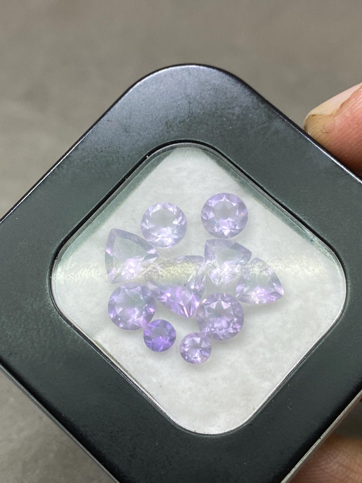 Wow amethyst mix shape cuts amazing  rings earrings supply size 4mm-8mm wt 7.40 carats Pcs 10 amethyst mix cutstones rounds pears squares