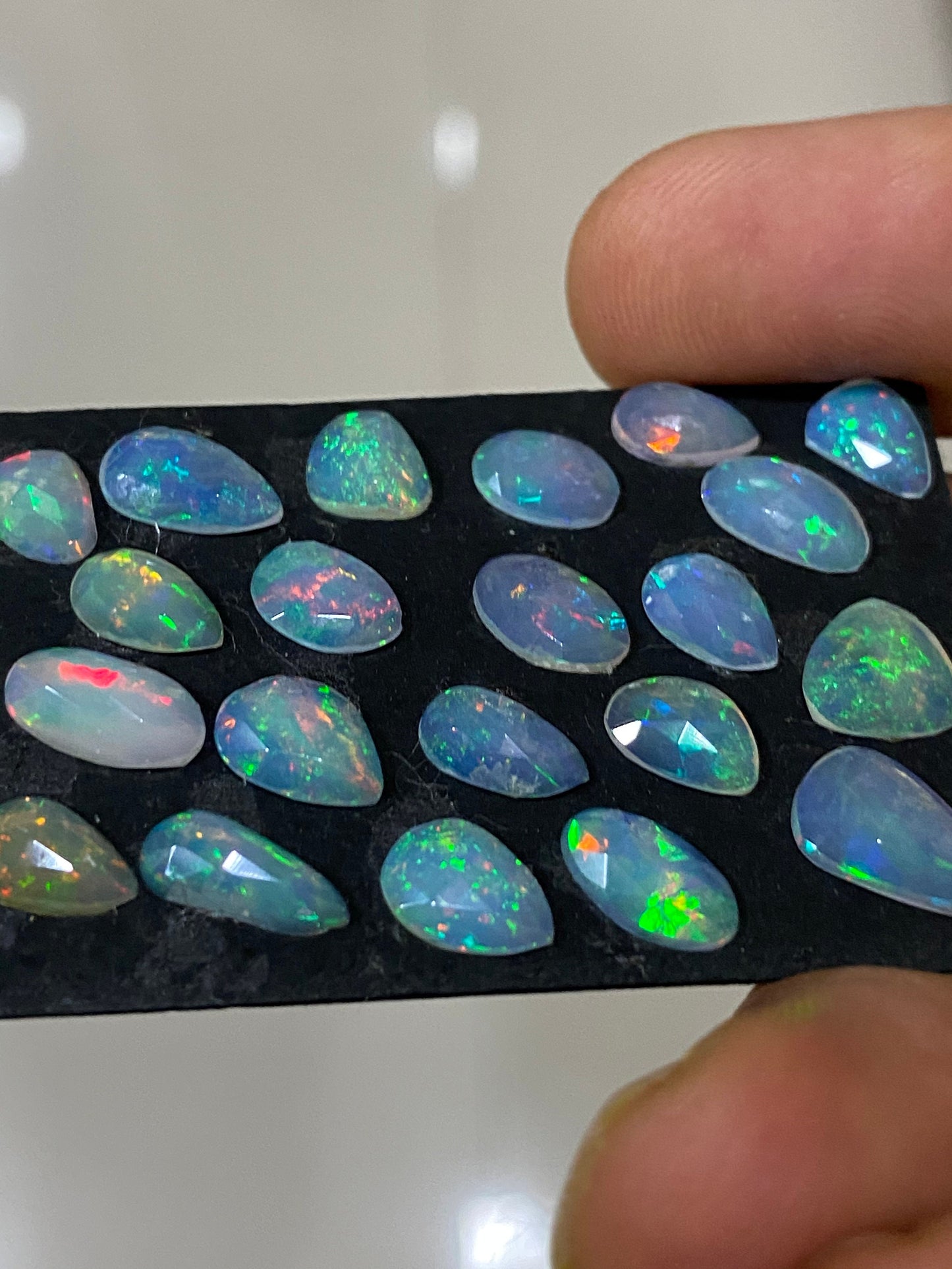 Dazzling very rare Ethiopian opal rosecut Welo opal rosecut aaa quality wt 10.50 carats pcs 21 size  rosecut opal  fire natural opal rosecut